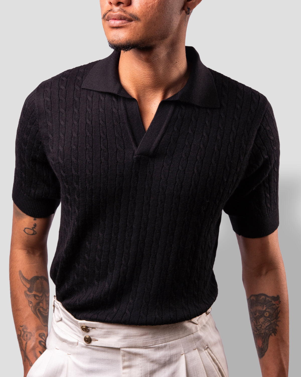 Polo Golf Trecce Nera