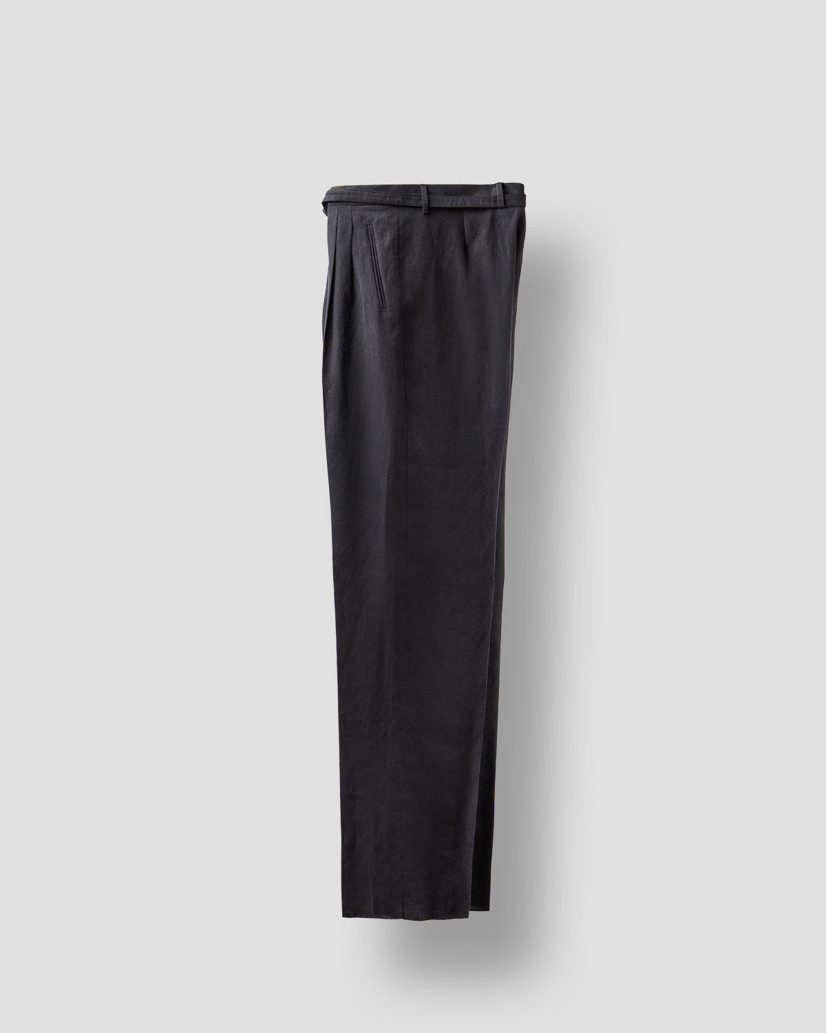 Pantaloni Belted O Nero Antracite