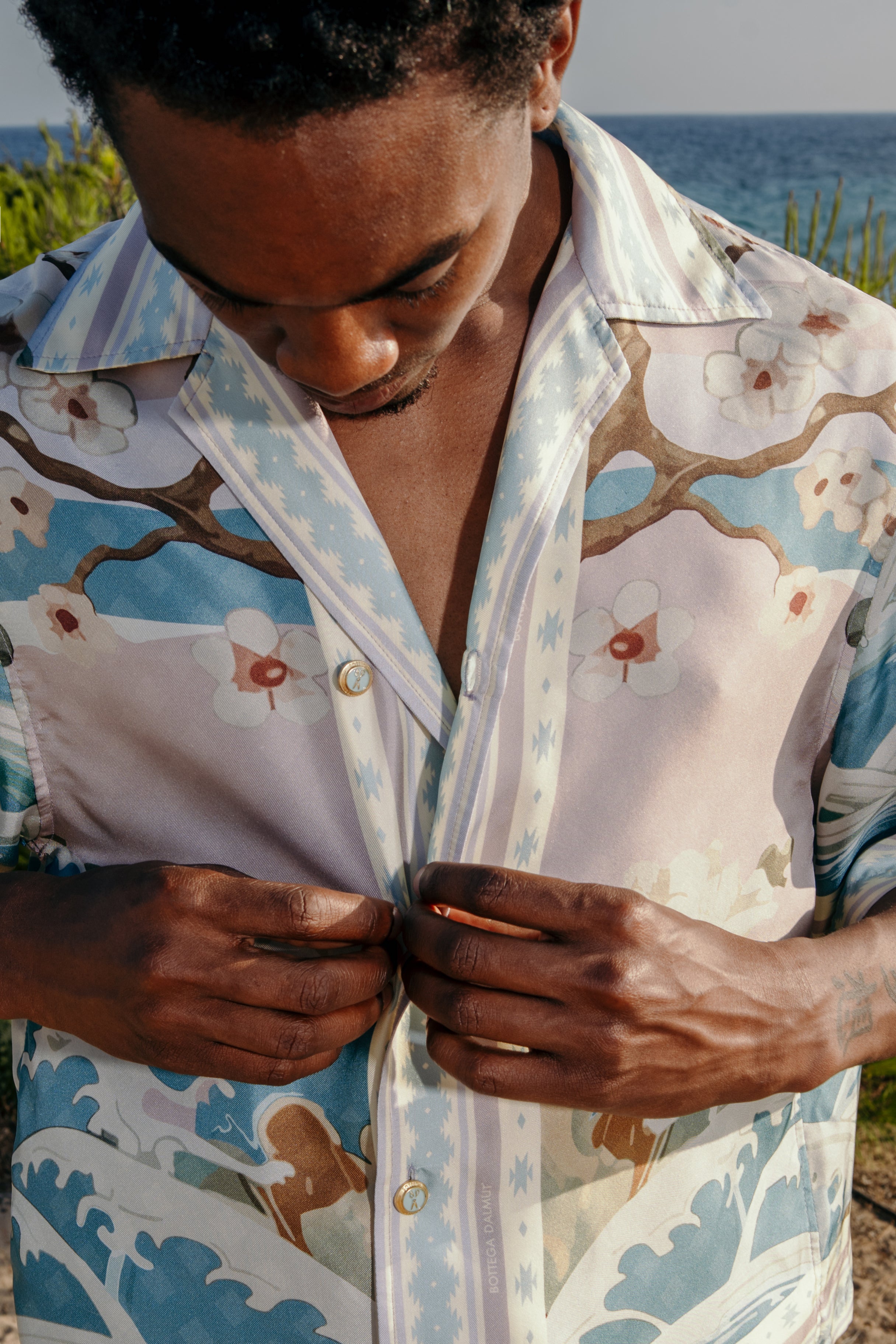 Camicia Bowling Tiger Pastel