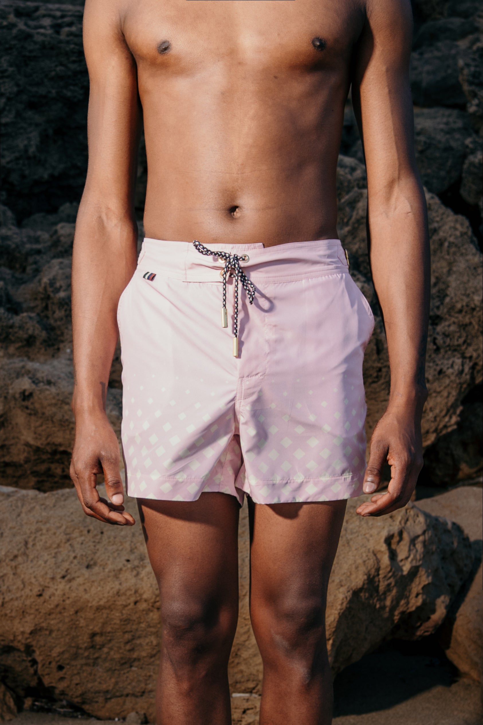 Costume Leuca Rosa e Panna D