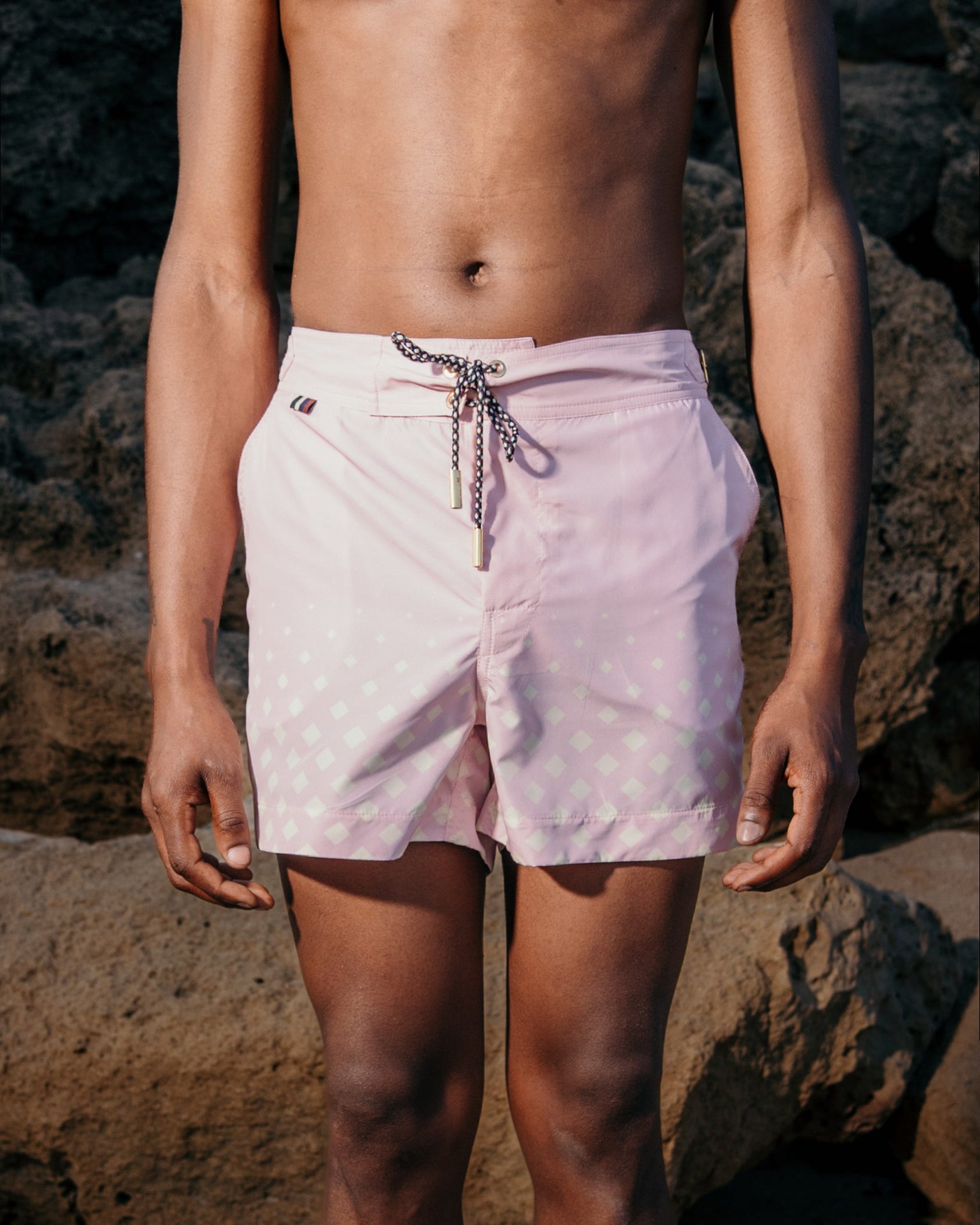 Costume Leuca Rosa e Panna D