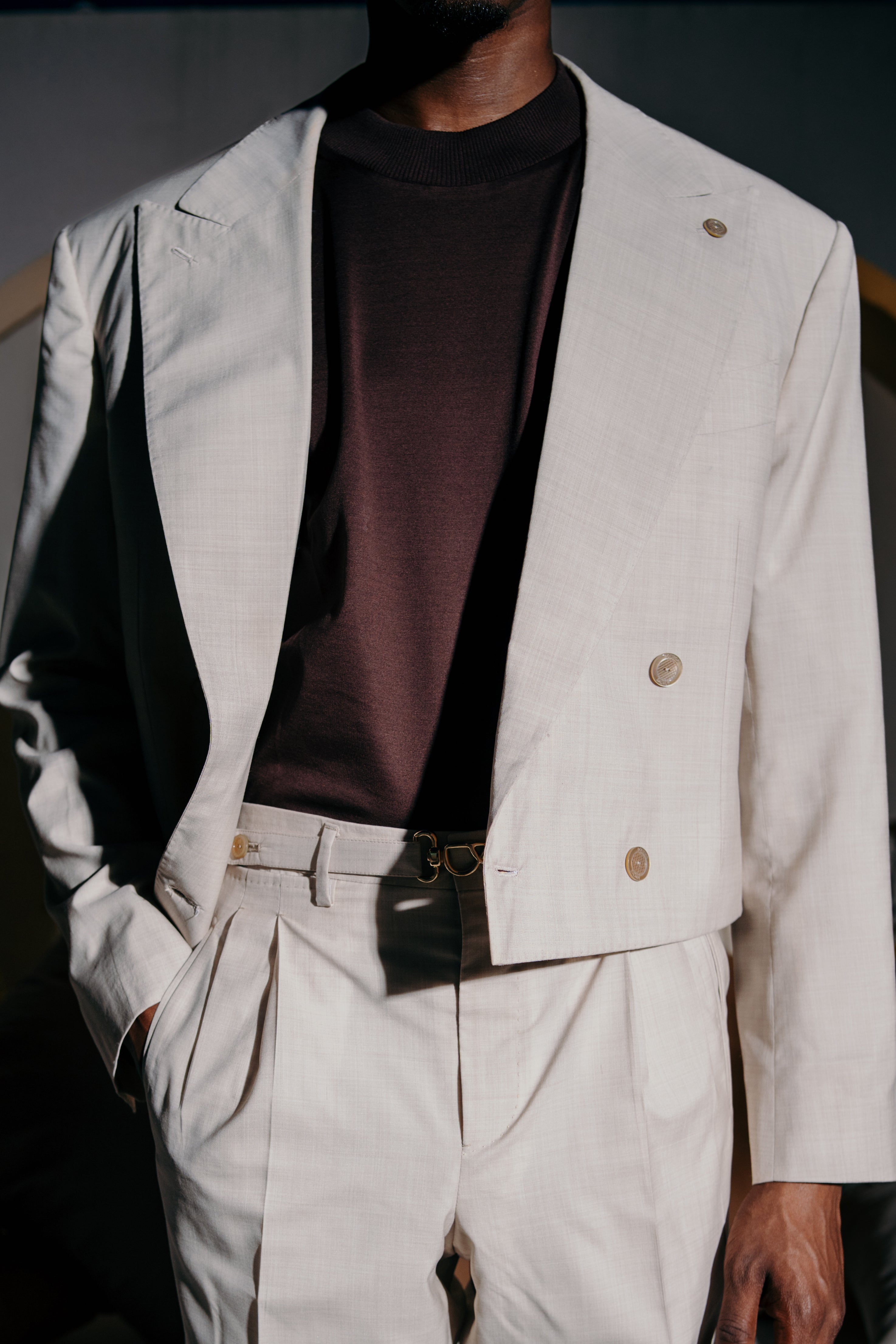 Blazer Crop Doppiopetto Lightest Wool & Silk