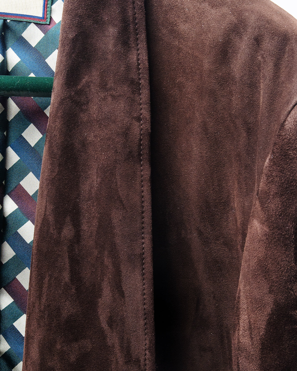 Blazer Sciallato in Suede Moro
