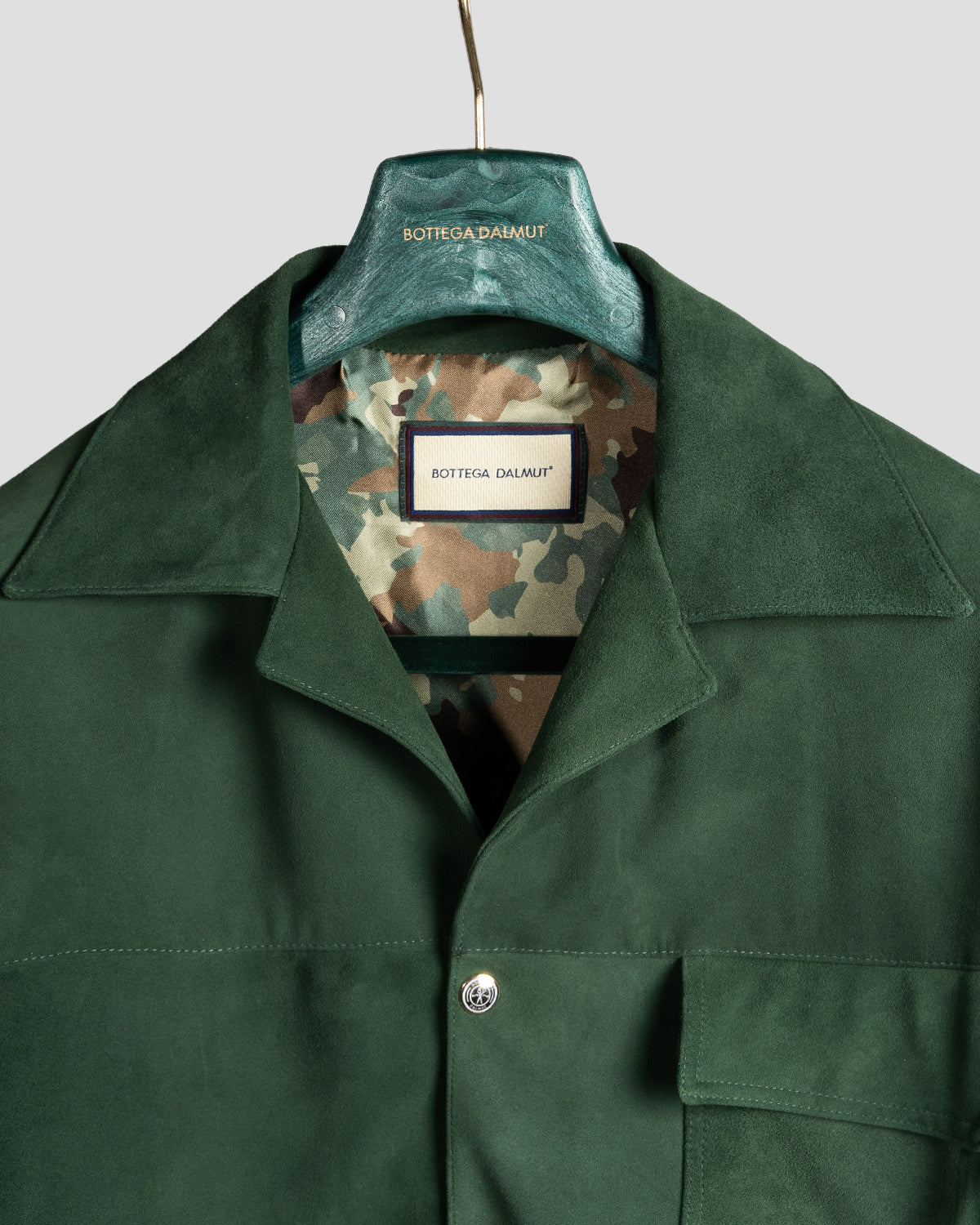 Camicia Board Camoscio Verde inglese