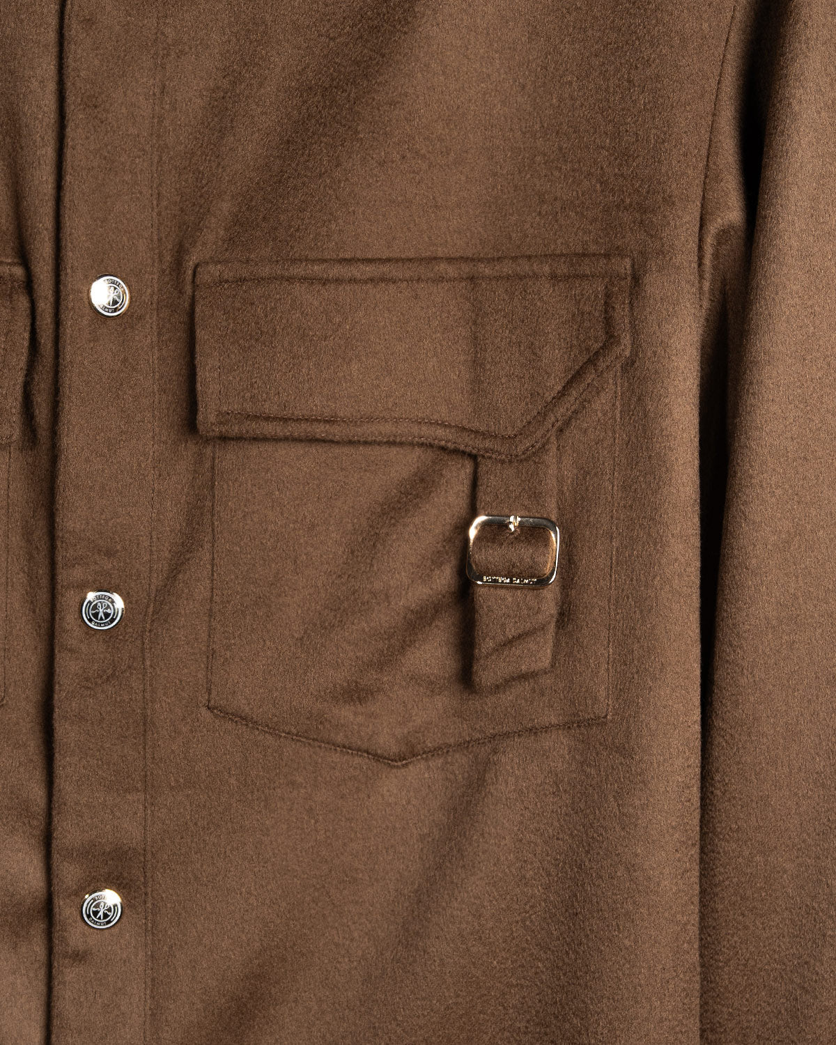 Overshirt Cashmere Marrone