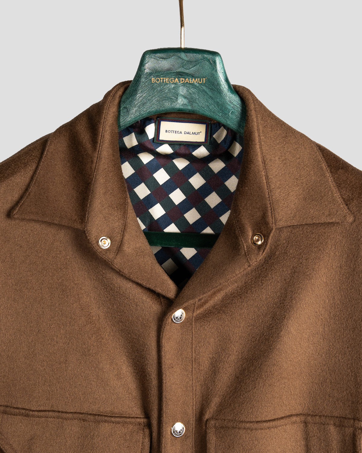 Overshirt Cashmere Marrone