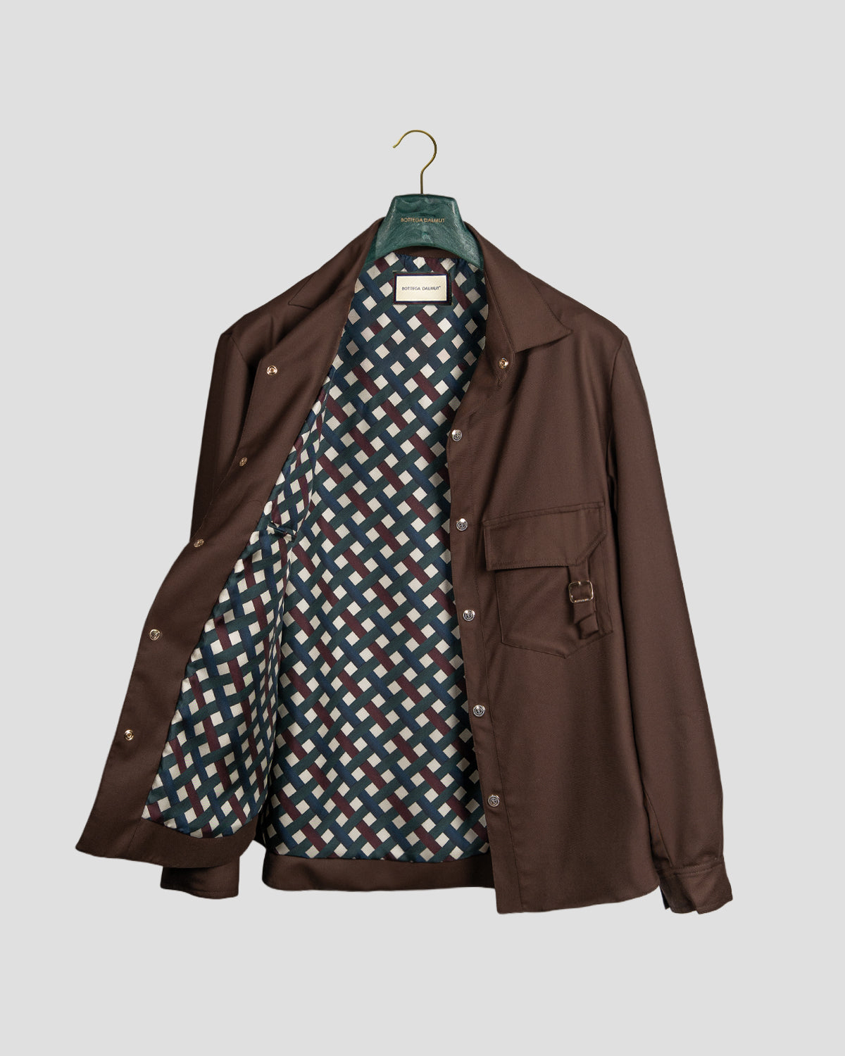 Overshirt Safari gabardina Moro