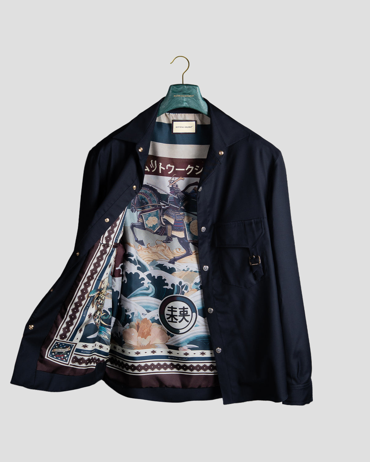 Overshirt Safari Gabardina Blu