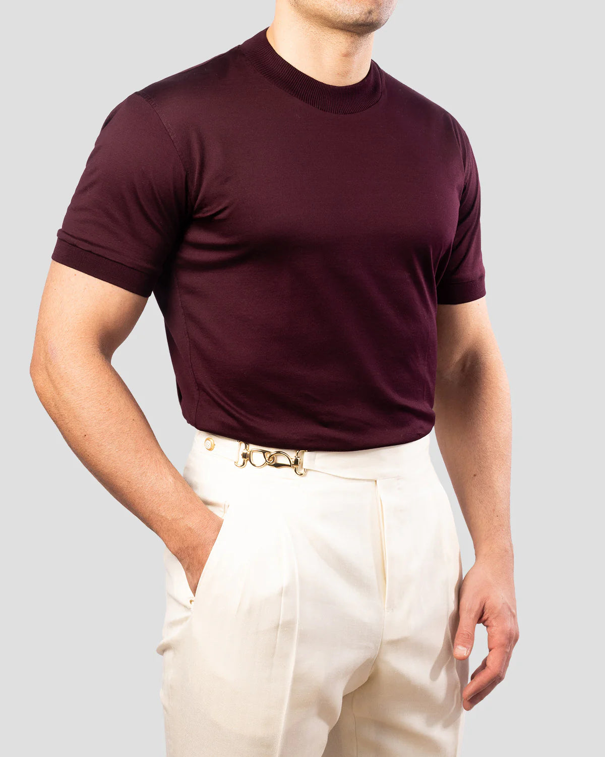 Primo Filo T-Shirt Bordeaux