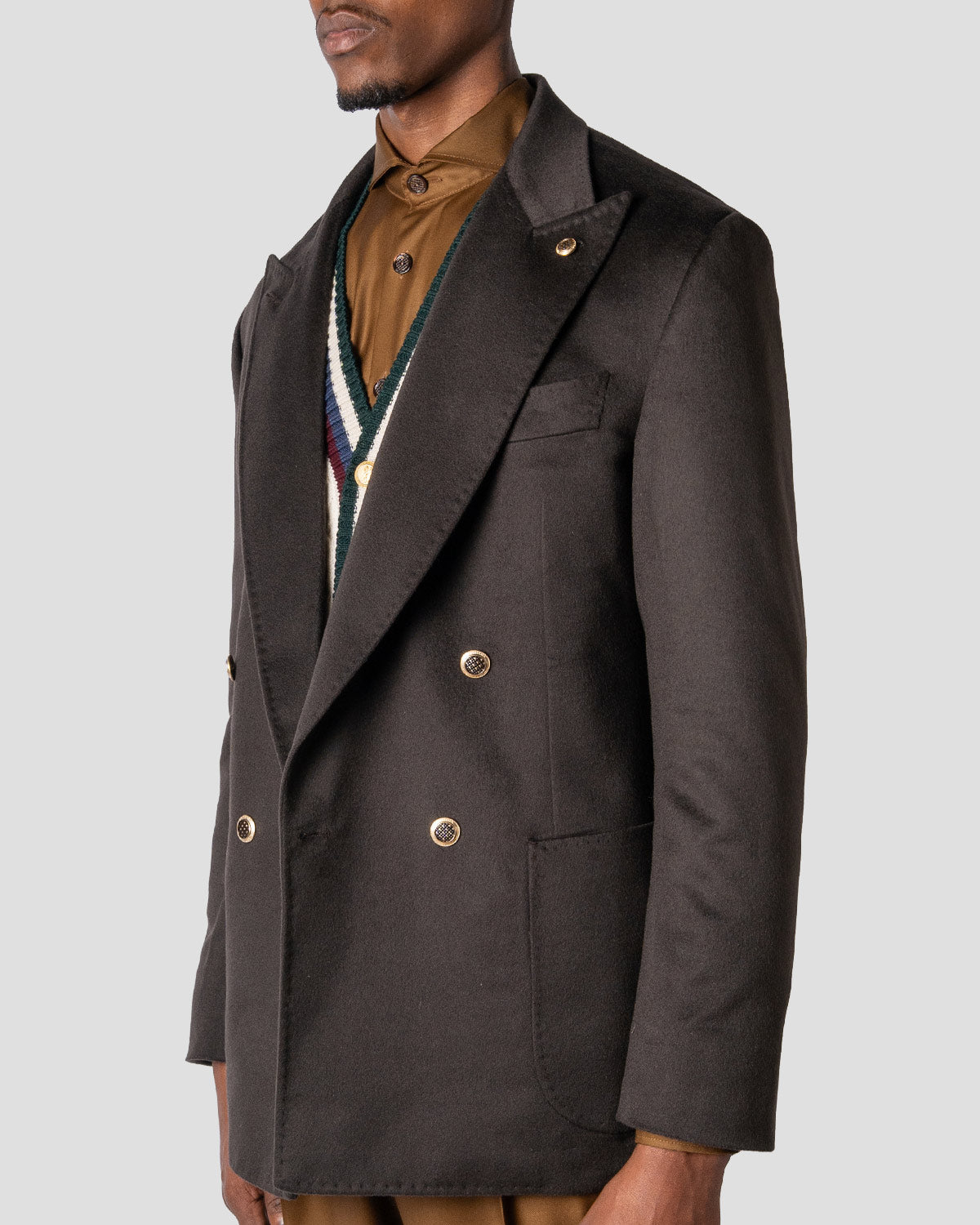 Blazer Doppiopetto Cashmere Moro
