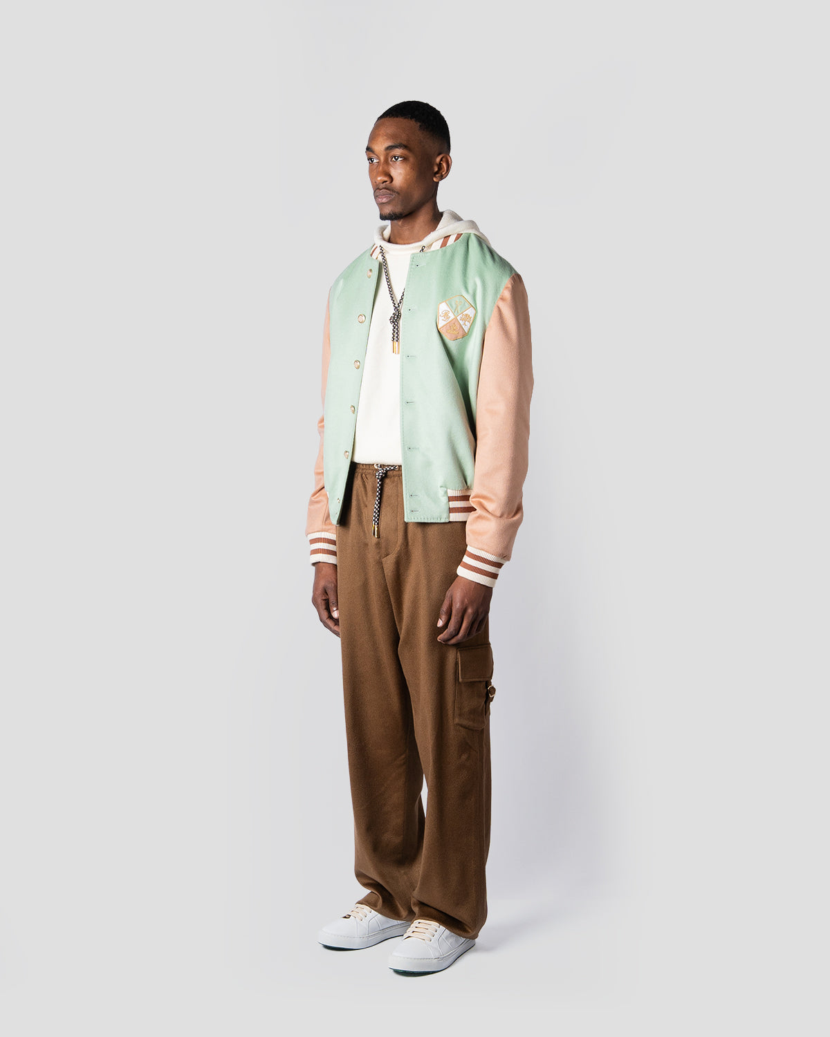 Pantaloni Cargo Cashmere Marrone