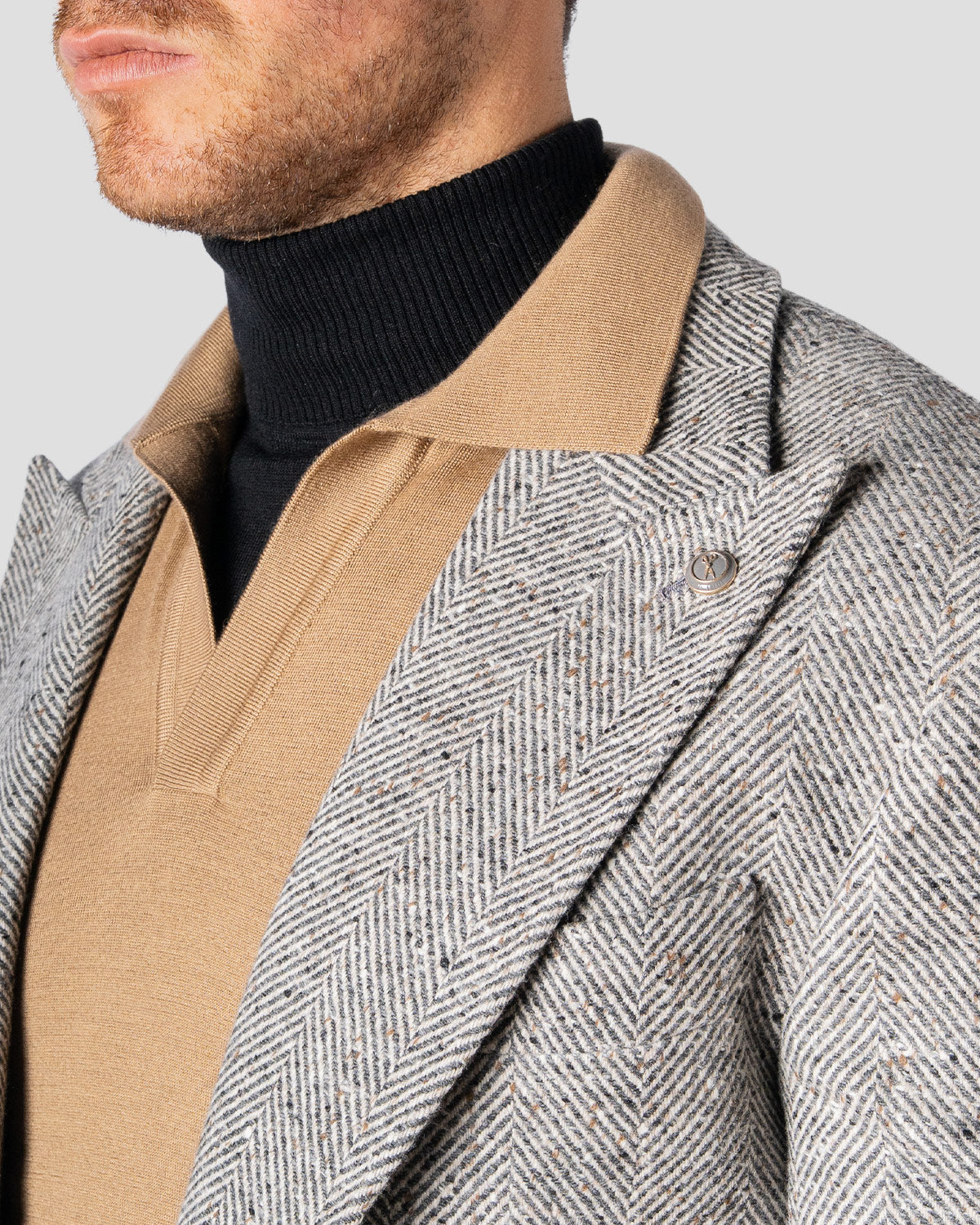 Polo Golf Cammello Manica Lunga