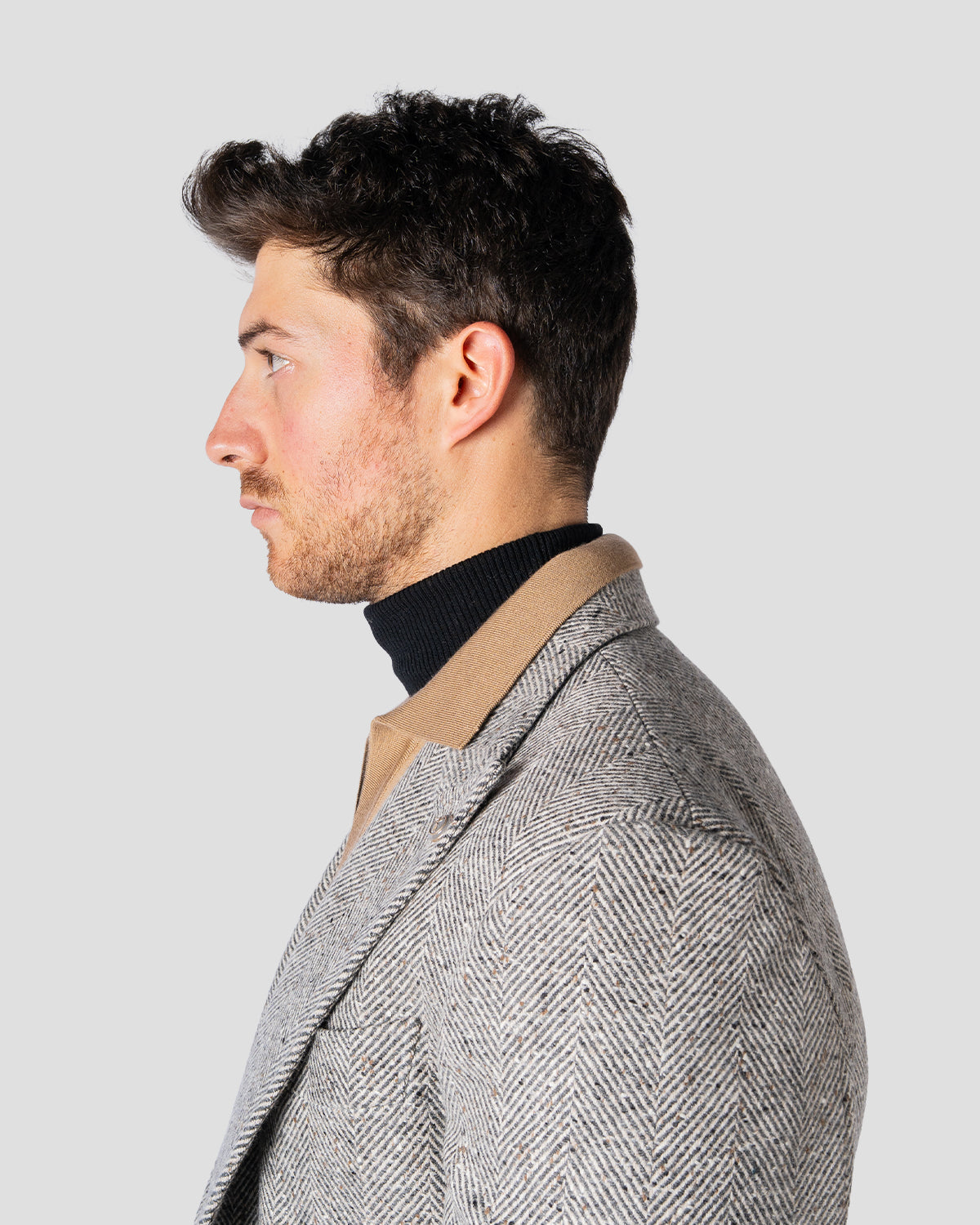 Polo Golf Cammello Manica Lunga