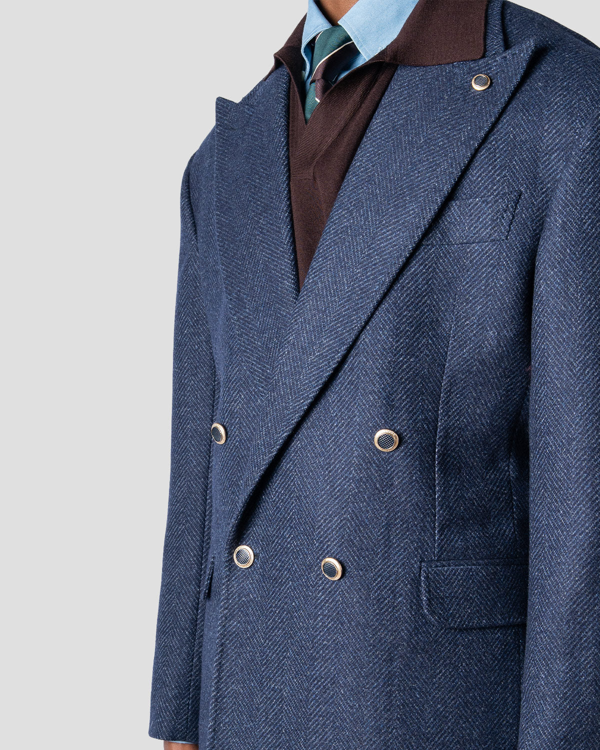 Blazer Spigato Blu