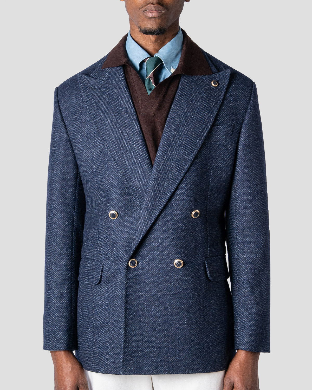Blazer Spigato Blu