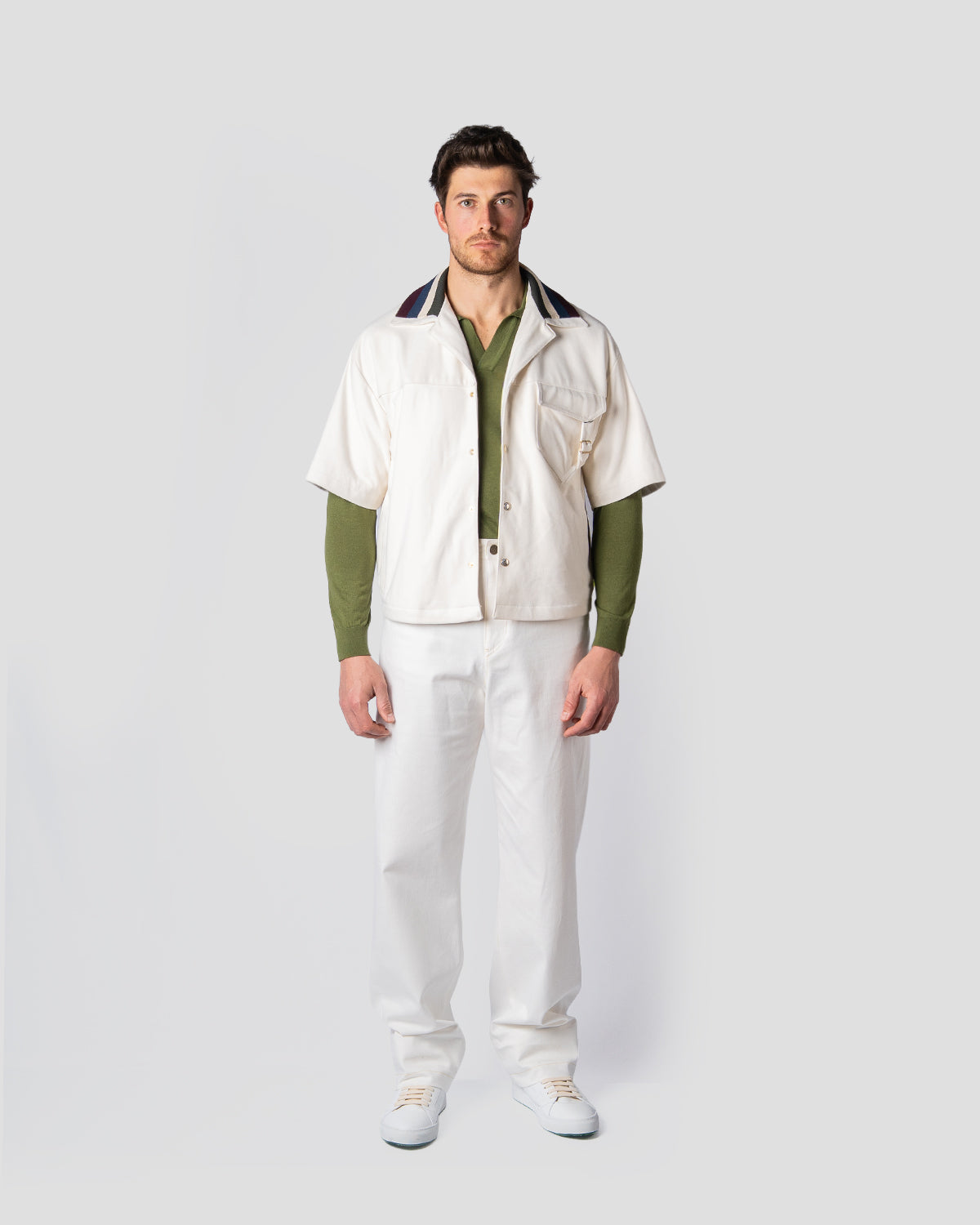 Camicia Board Camoscio Bianca