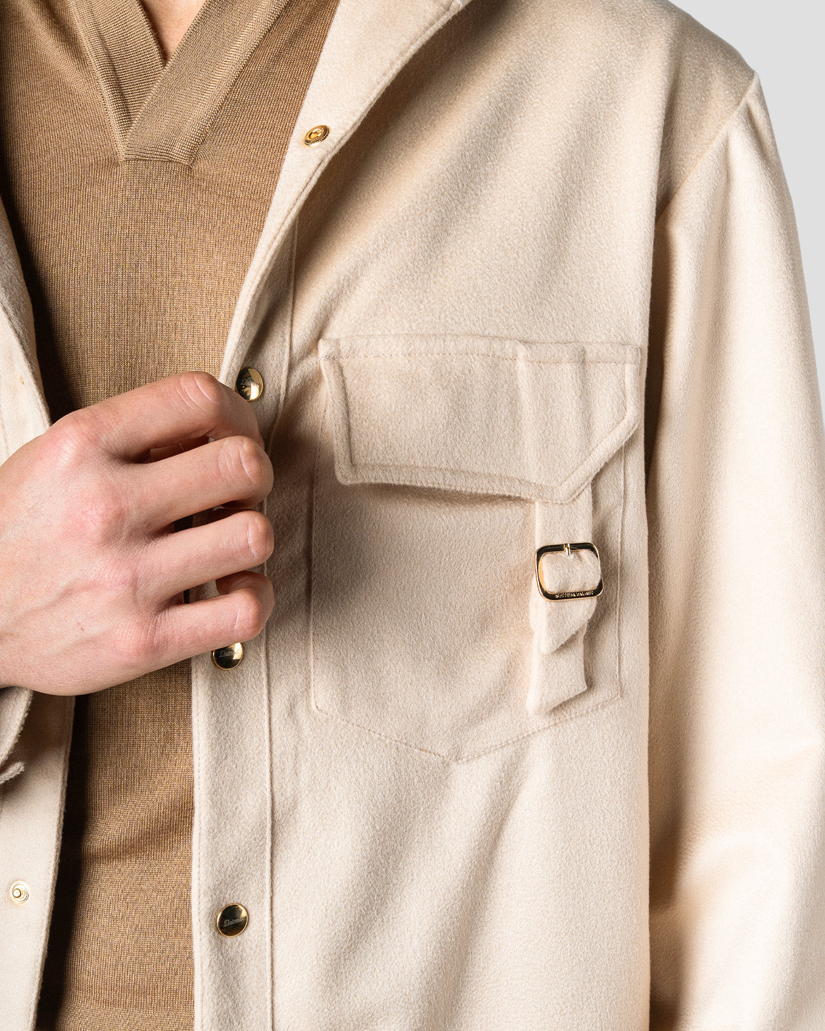 Overshirt Safari Cashmere Burro