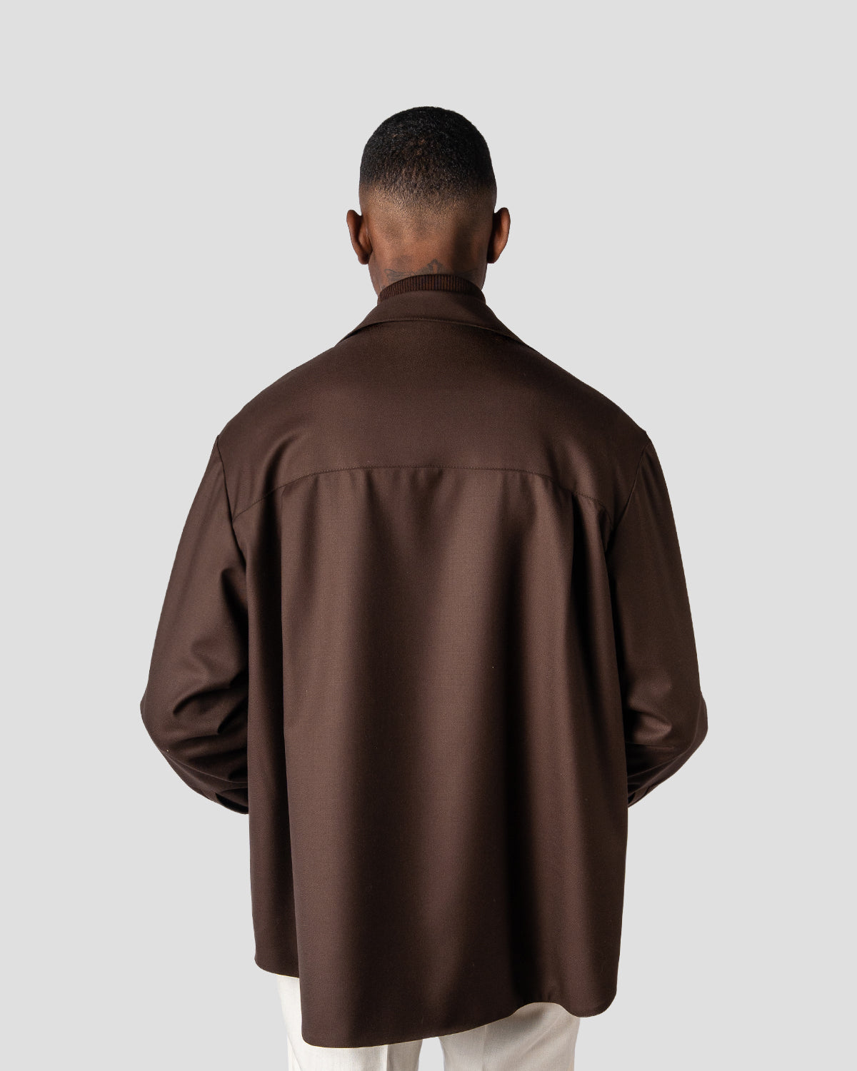 Overshirt Safari gabardina Moro