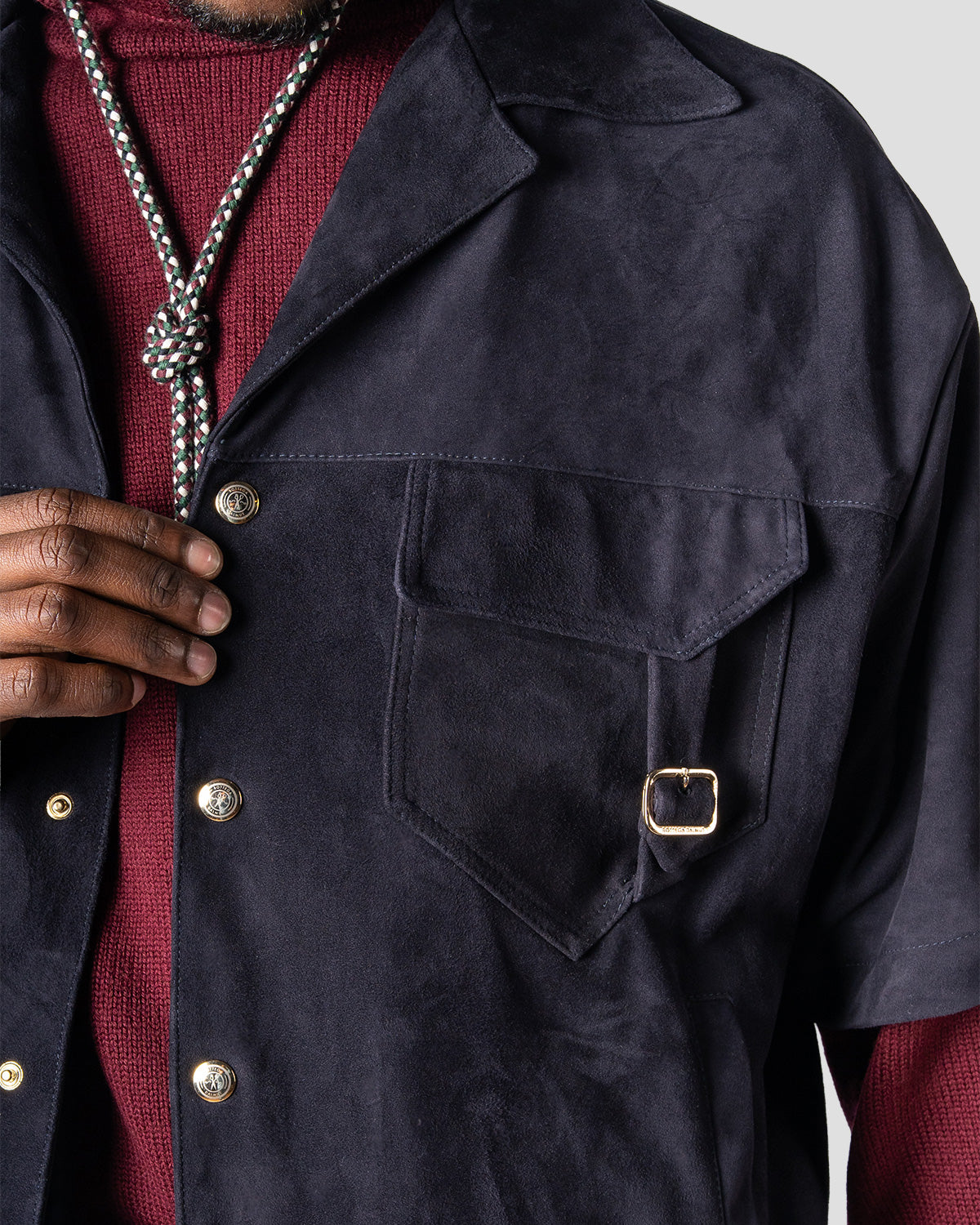 Camicia Board Camoscio Oltremare