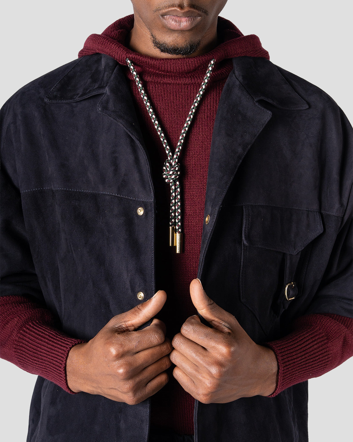 Felpa con Laccio Dalmut Bordeaux