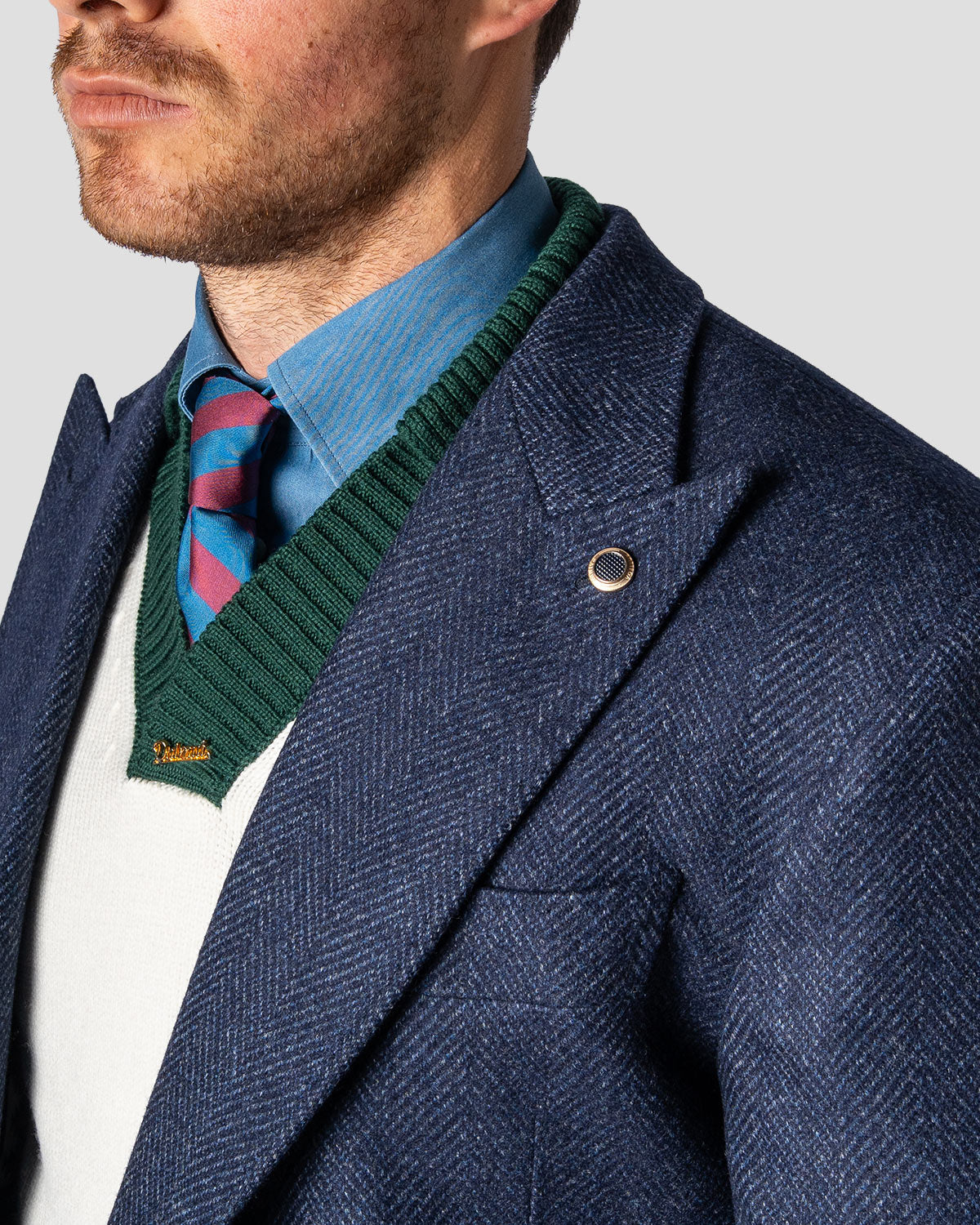 Camicia Denim Scuro Button Down