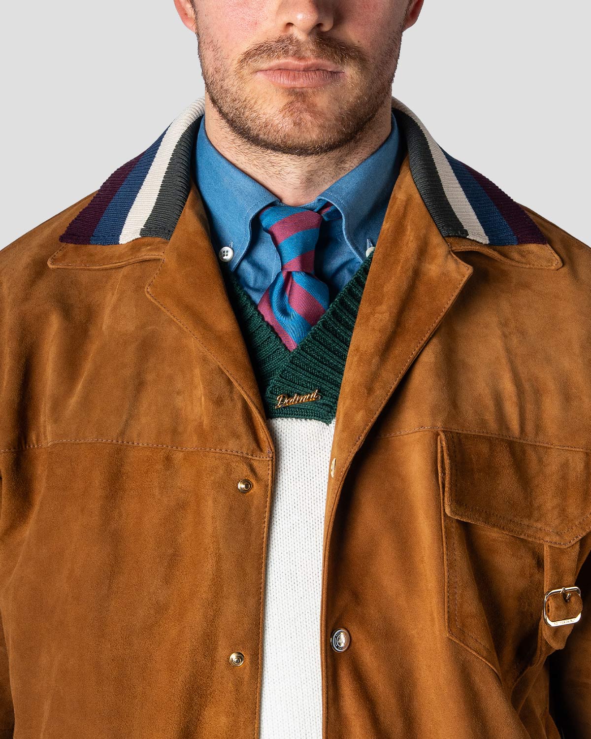 Camicia Denim Scuro Button Down