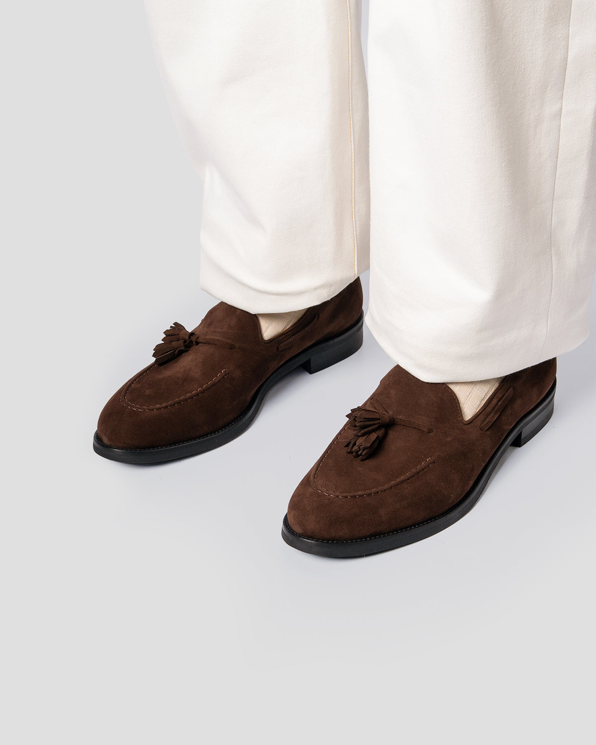 Pantaloni Balloon Denim Bianco