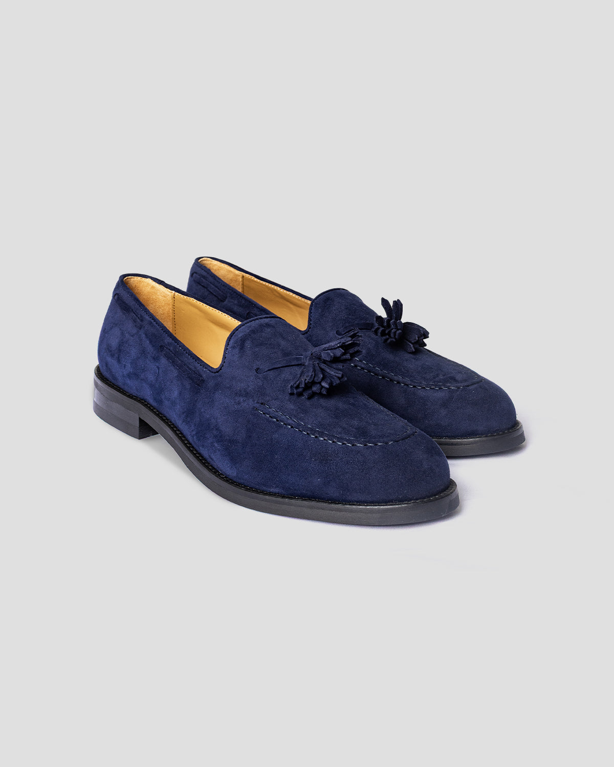 Mocassino Butterfly Camoscio Blu