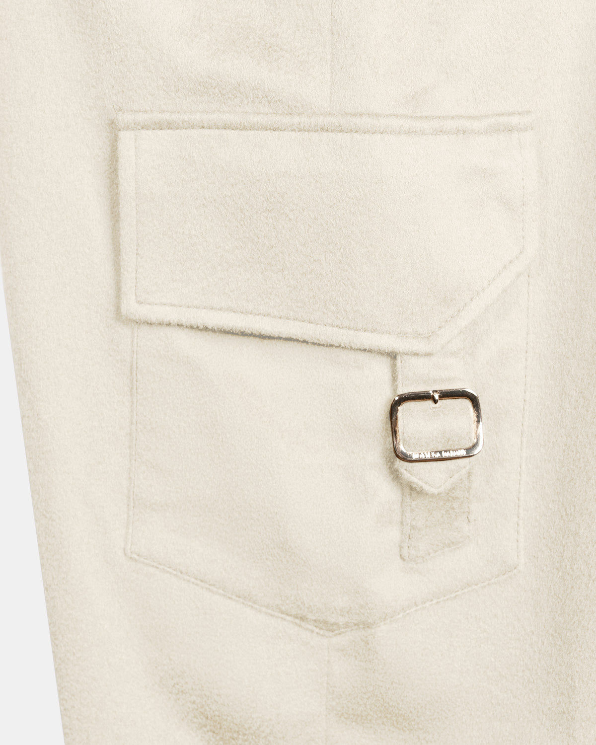 Pantaloni Cargo Cashmere Burro