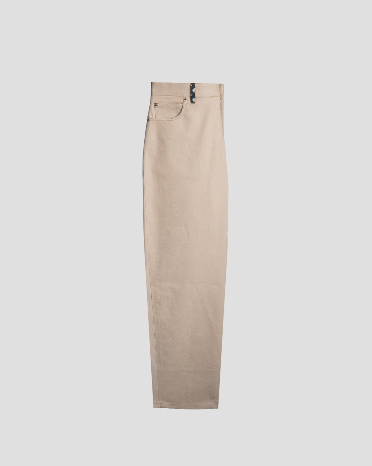 Pantaloni Balloon Denim Beige