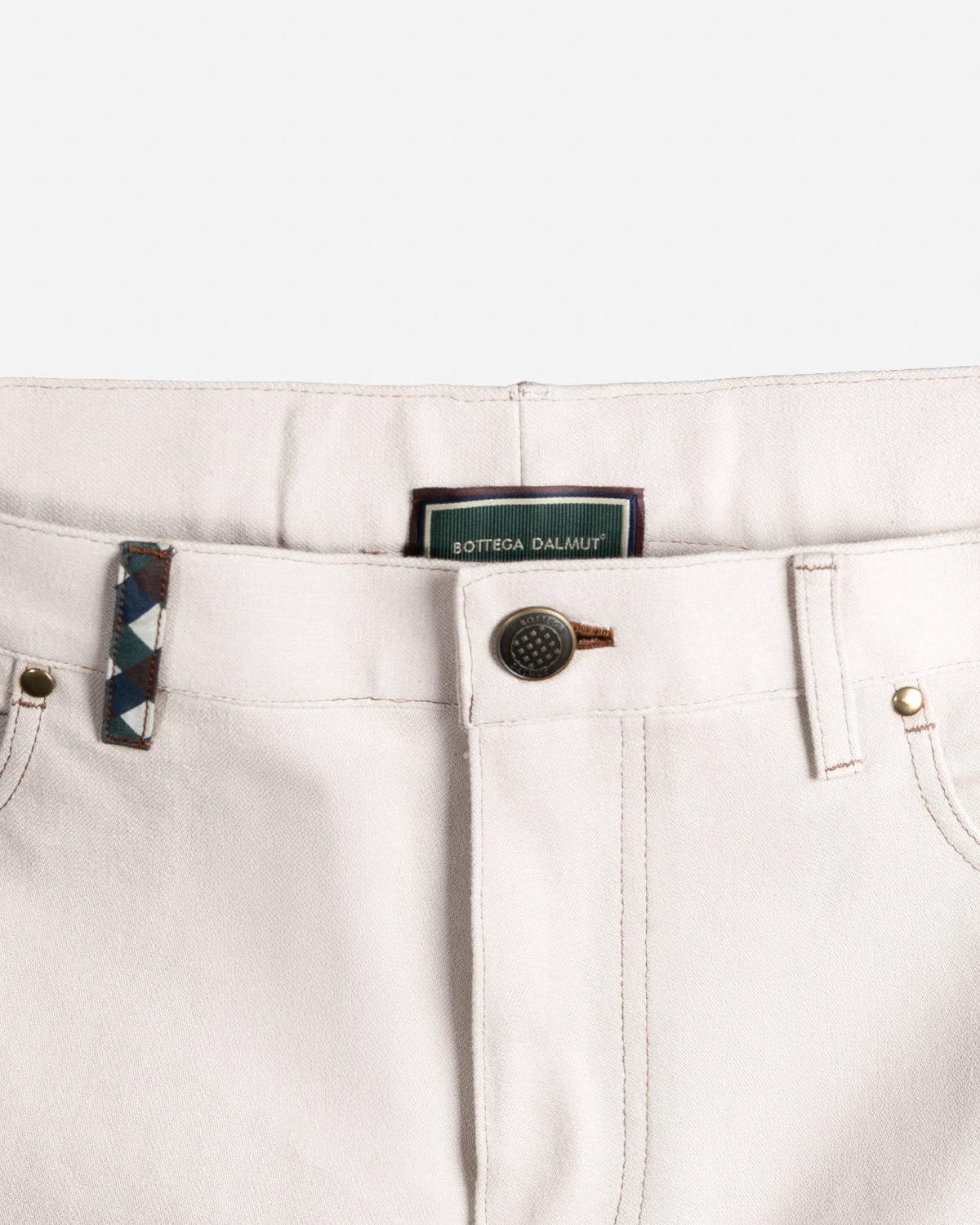 Pantaloni Balloon Denim Bianco