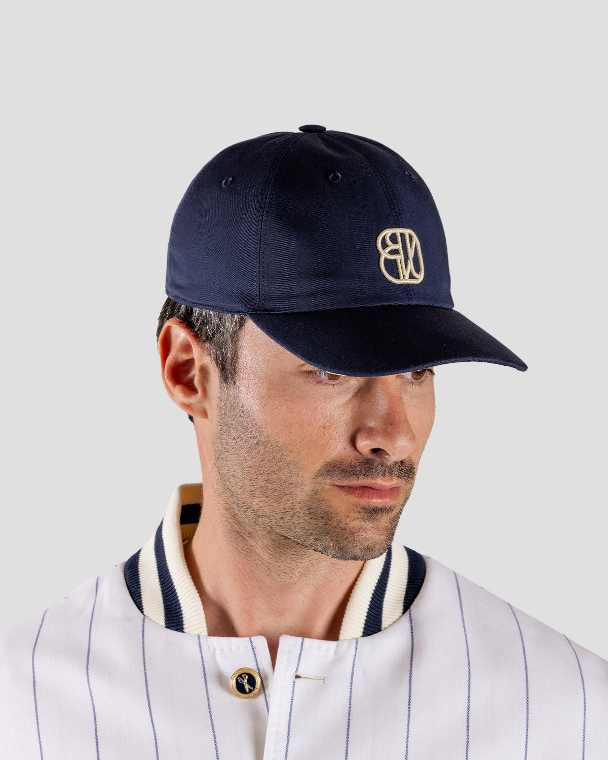 Snapback Blu Monogram