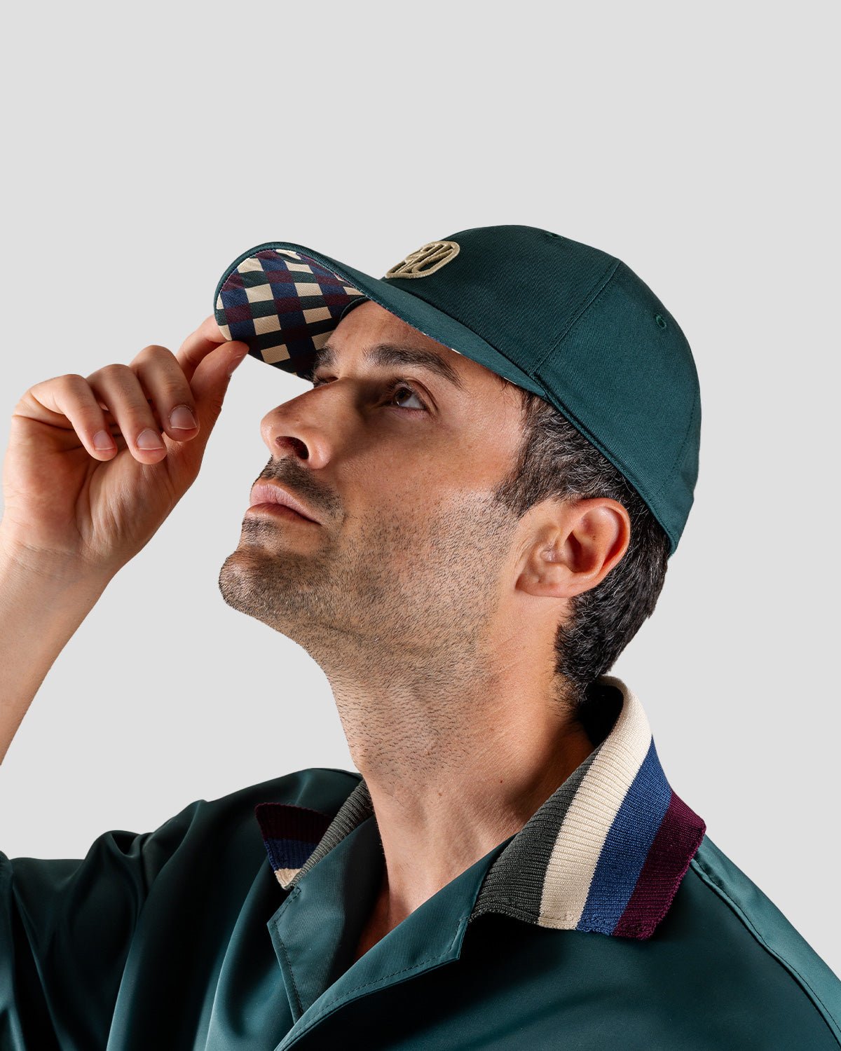 Cappello Verde Monogram