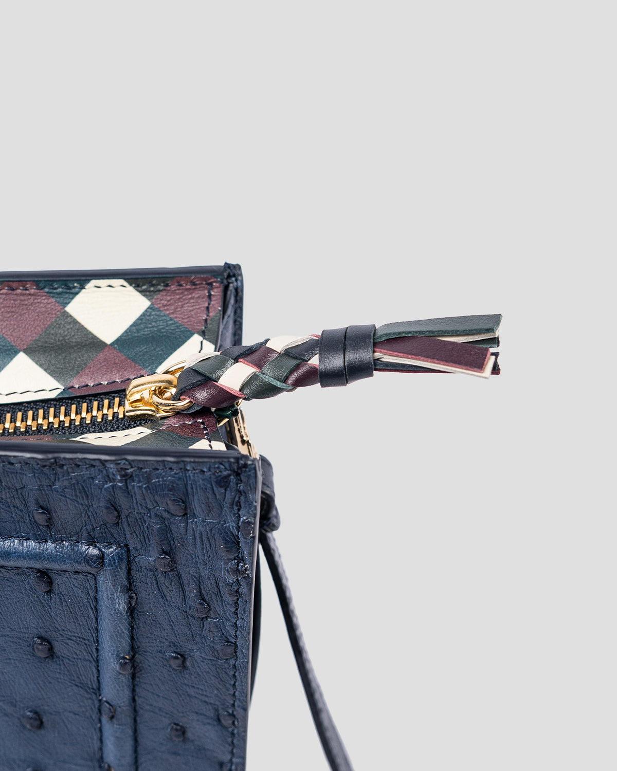 Travel pochette Struzzo Iris blue