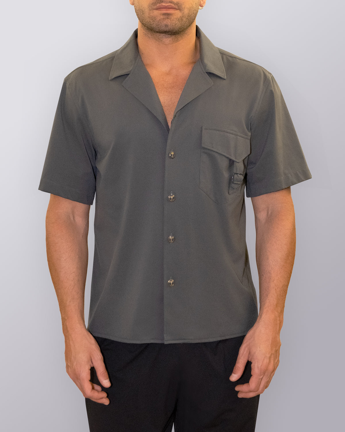 Camicia Board Jersey Grigio