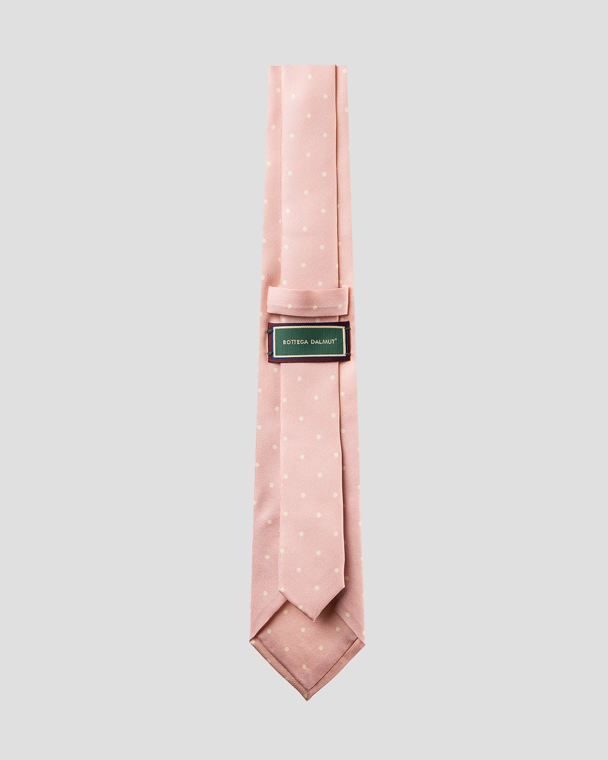 Blue silk tie with orange squares
