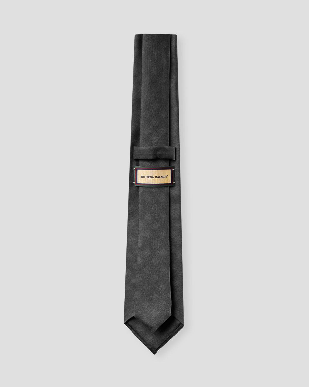 Blue silk tie with orange squares
