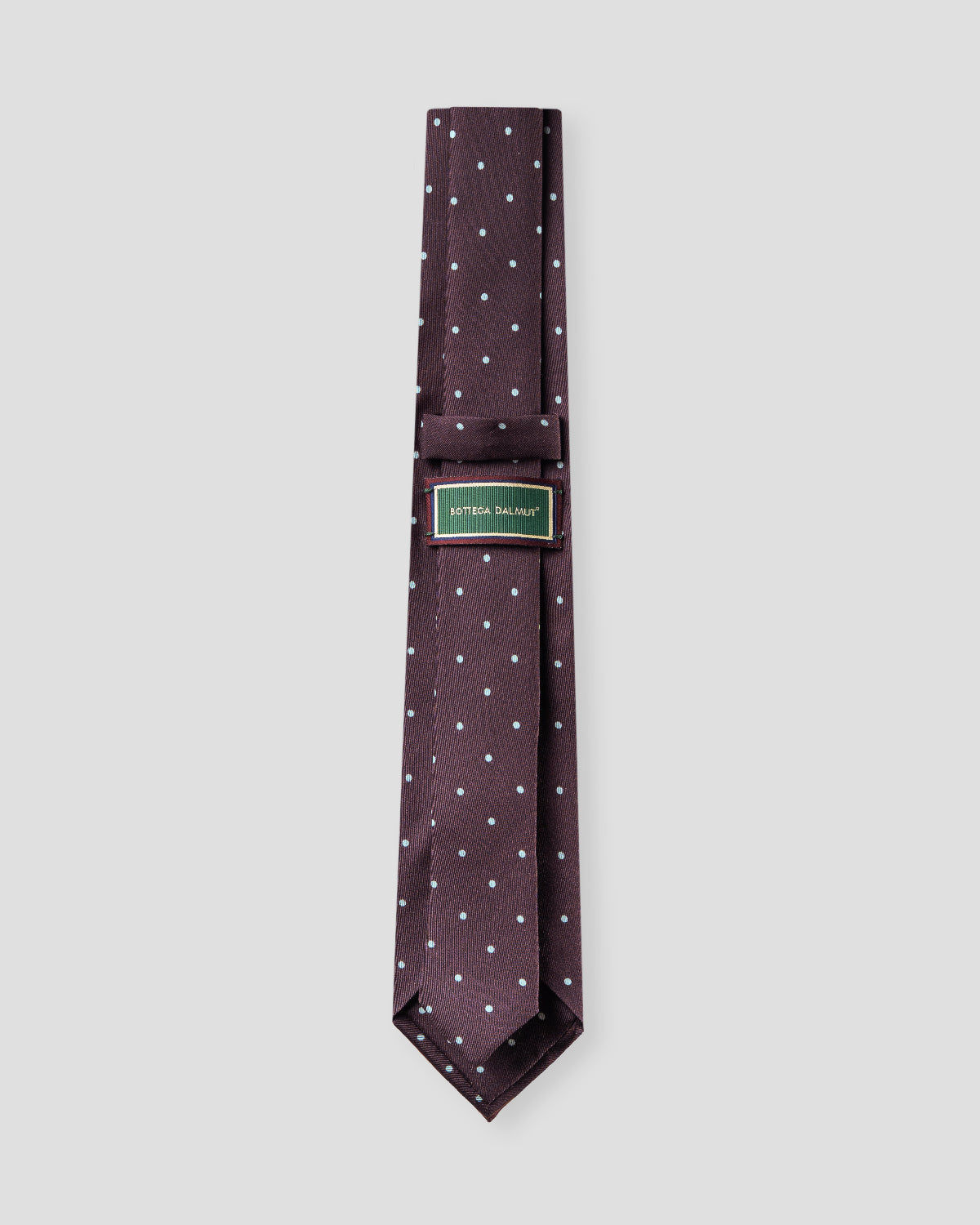 Cravatta Bordeaux Pois Azzurri