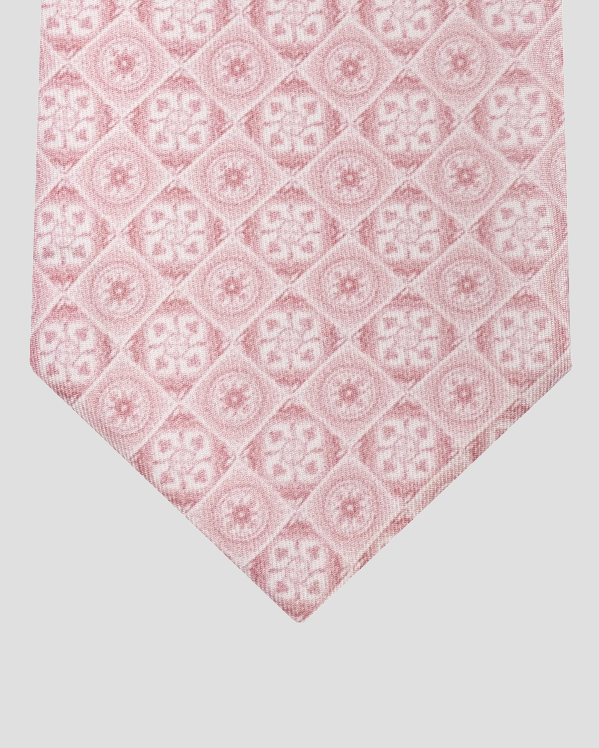 Cravatta in seta rose tiles