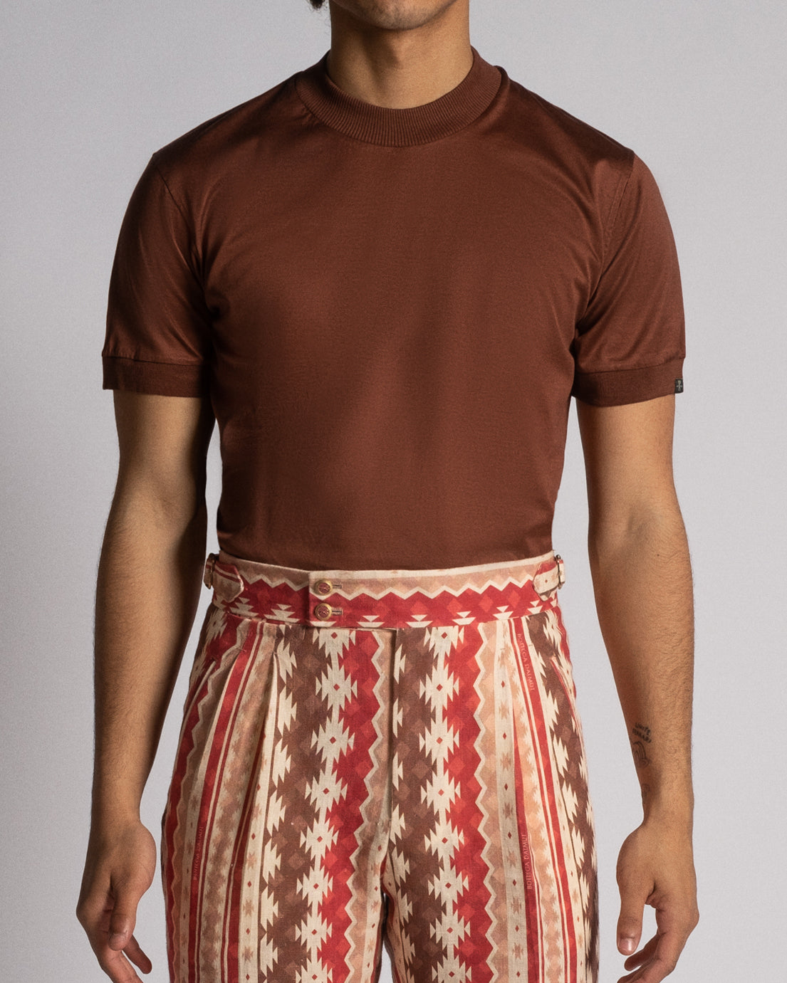 Brown Scotland thread T-Shirt