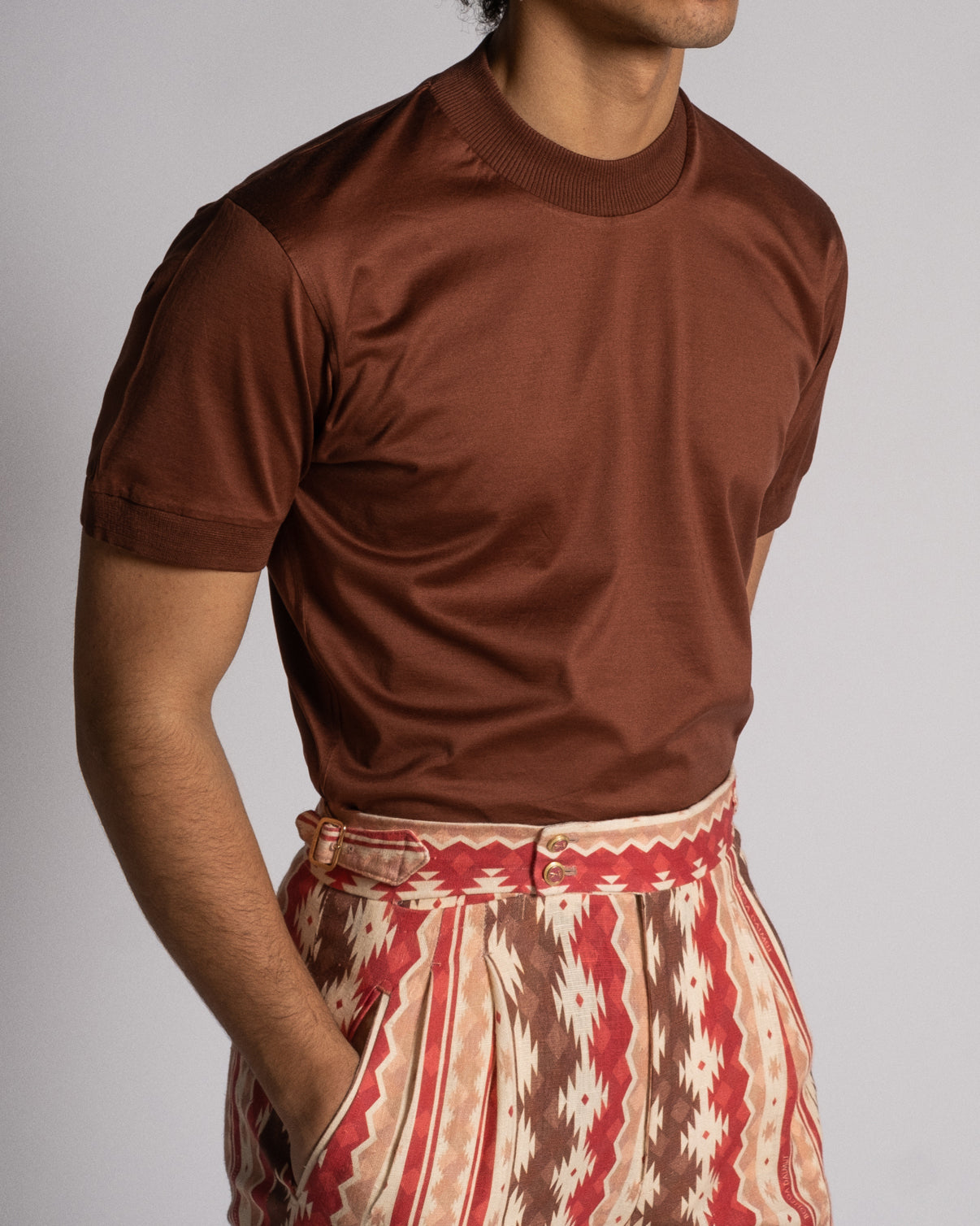 Brown Scotland thread T-Shirt