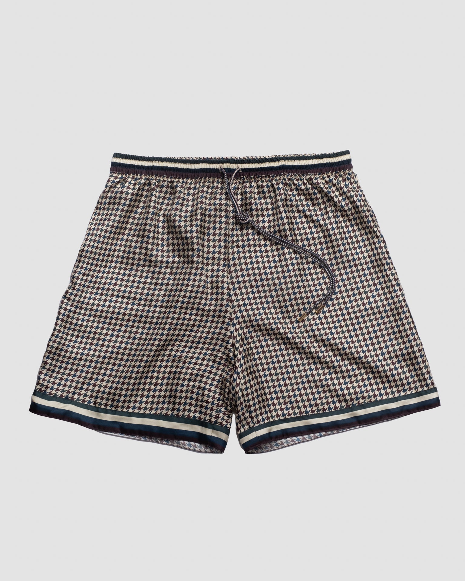 BOARD SHORTS IN GREEN HOUSE SILK