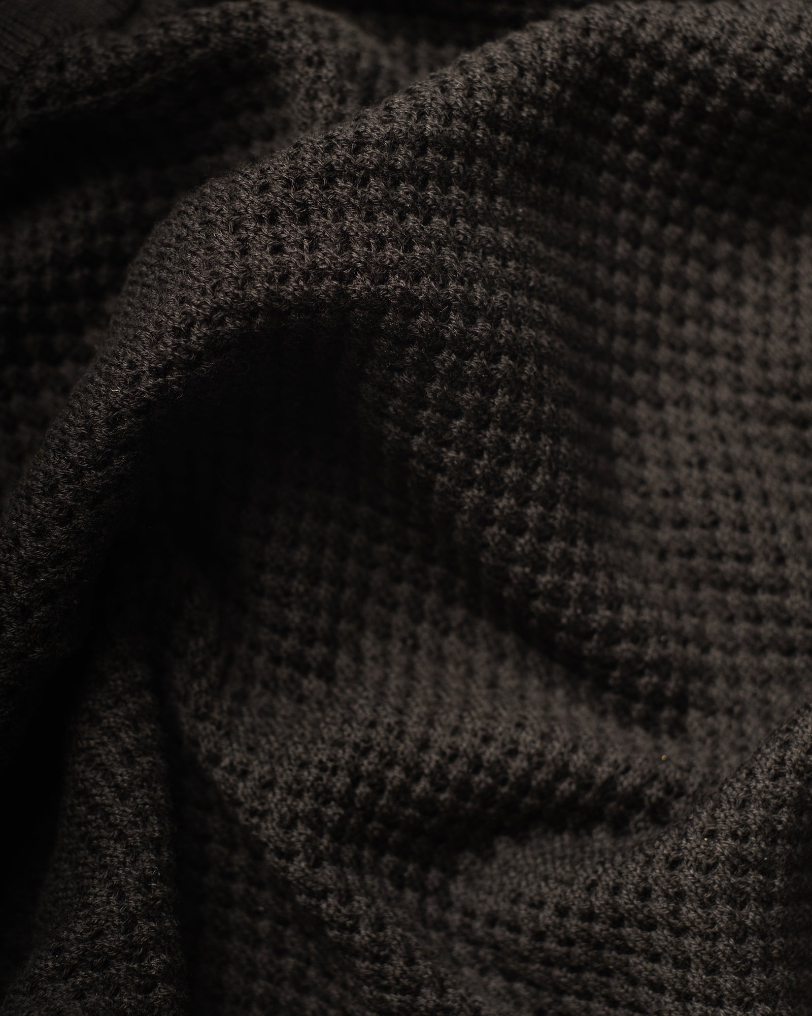 Canotta Girocollo Mesh Nera