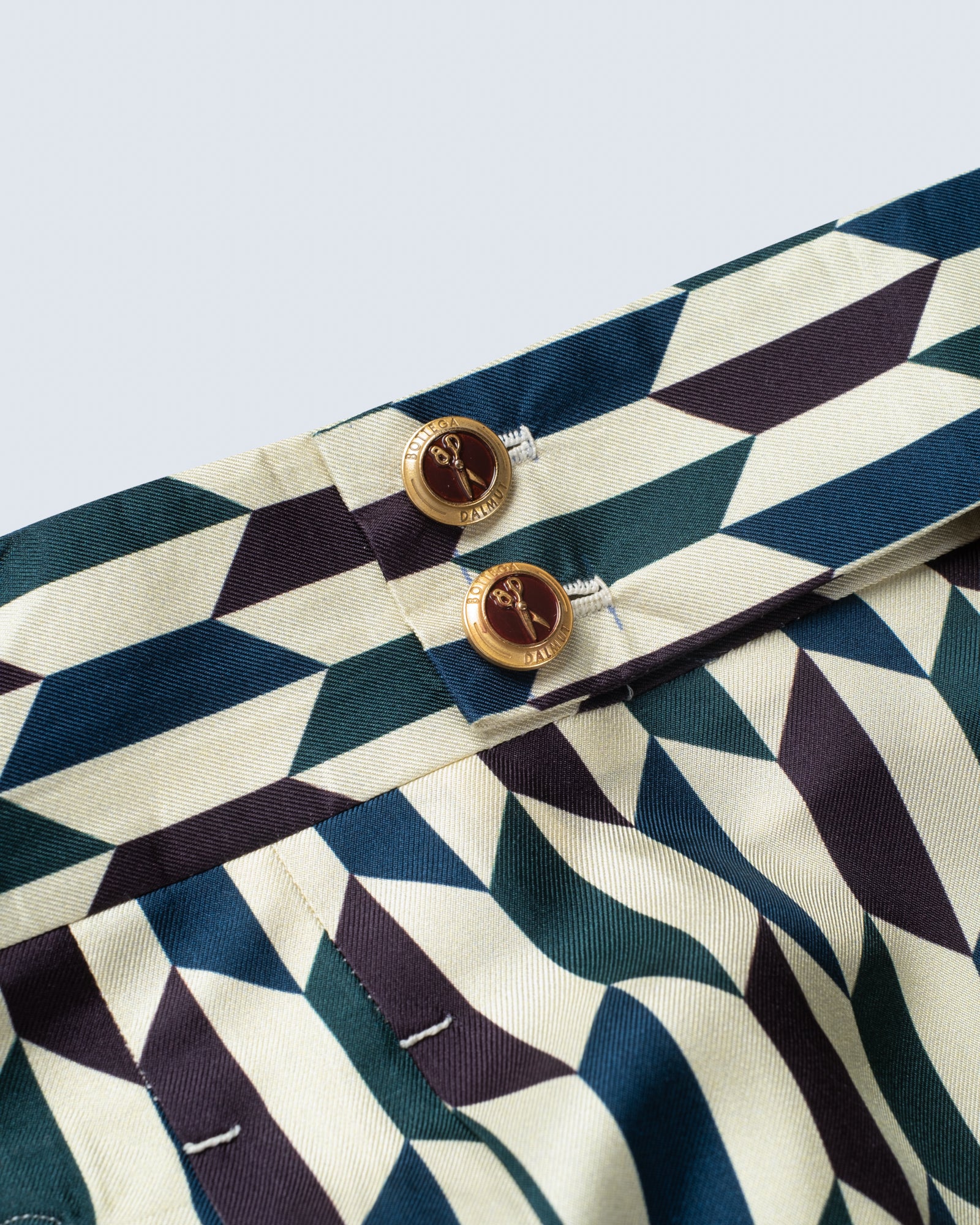 Pantaloni Oia In Seta Hexagon