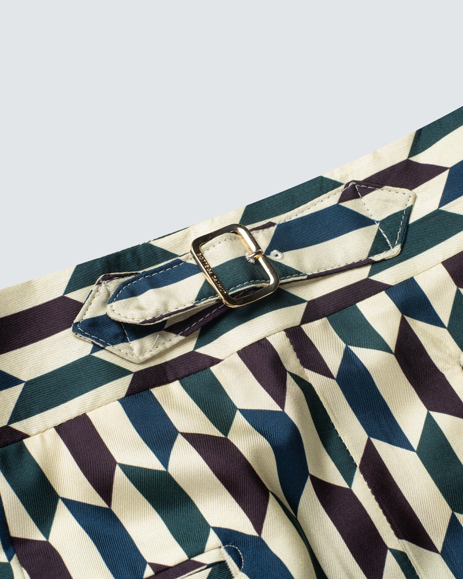 Pantaloni Oia In Seta Hexagon