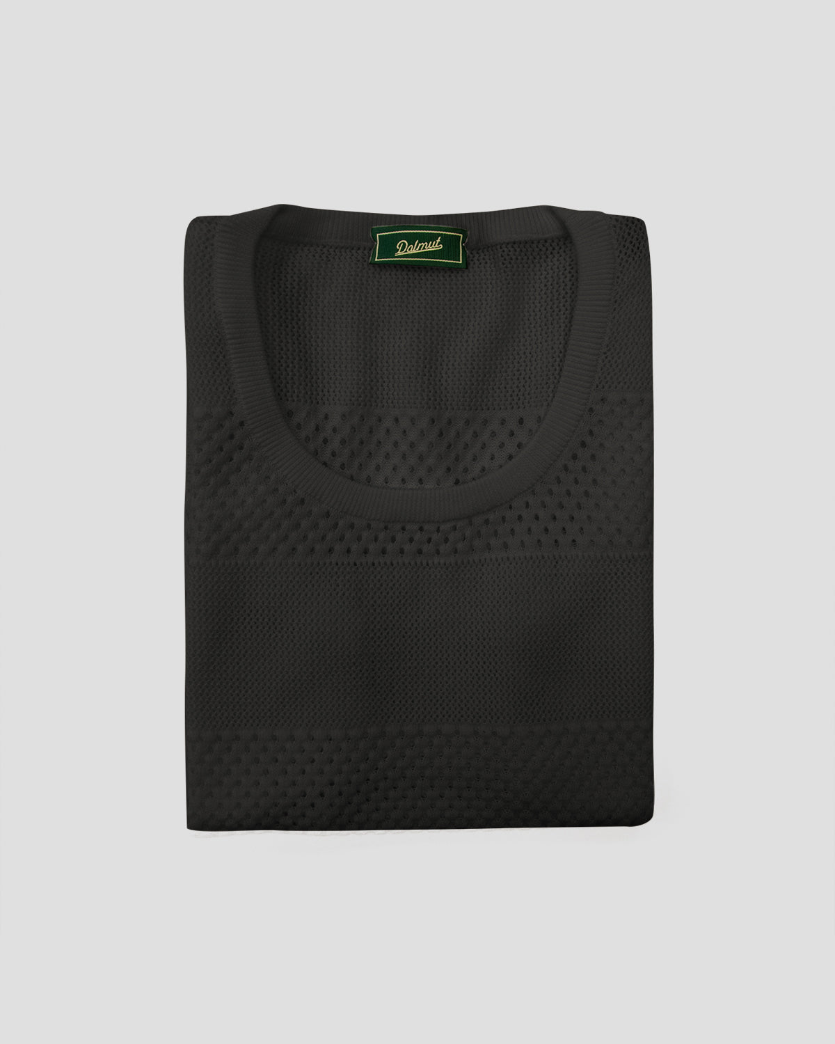 Canotta Girocollo Crochet Nero