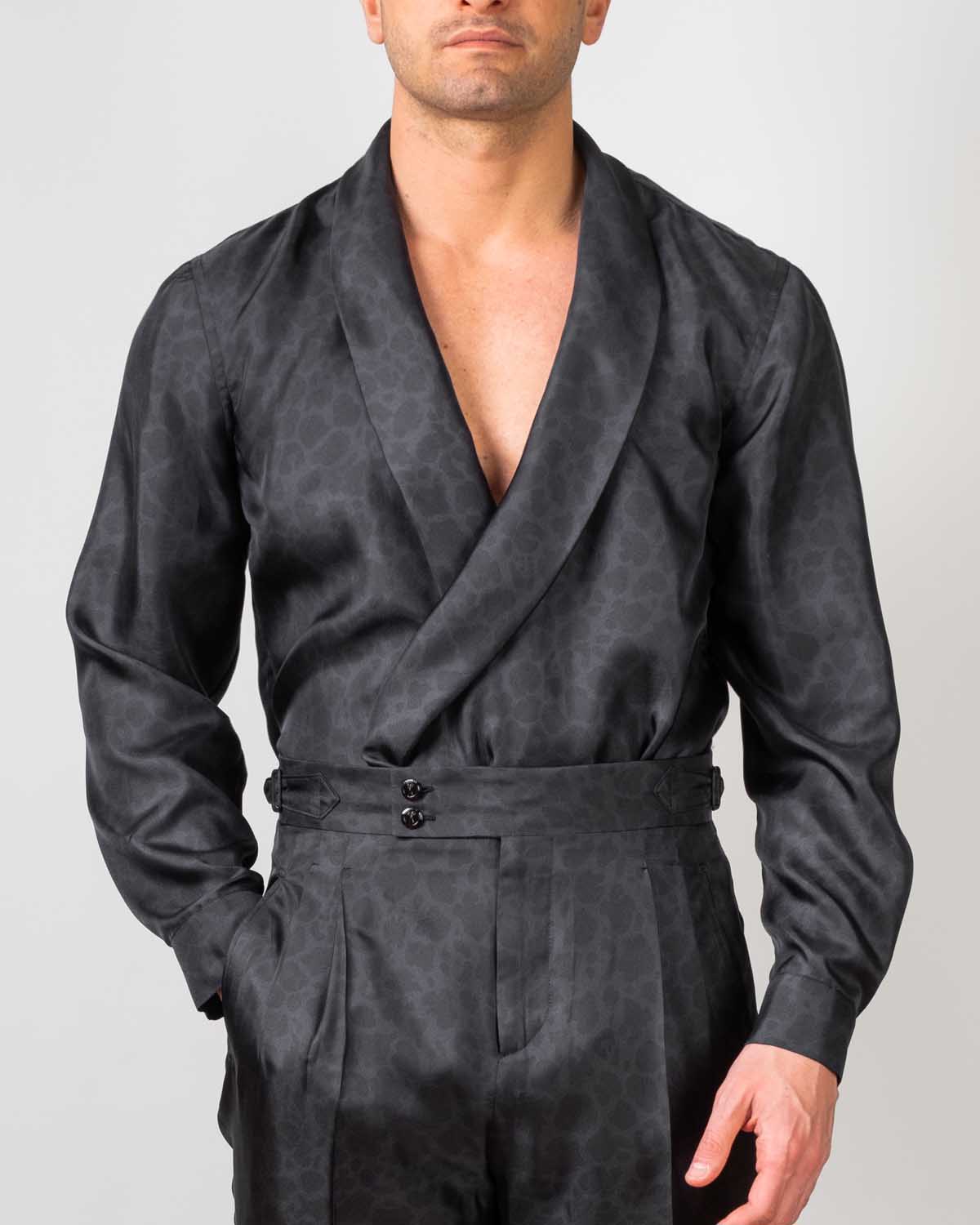 Camicia Kimono Animalier Black House