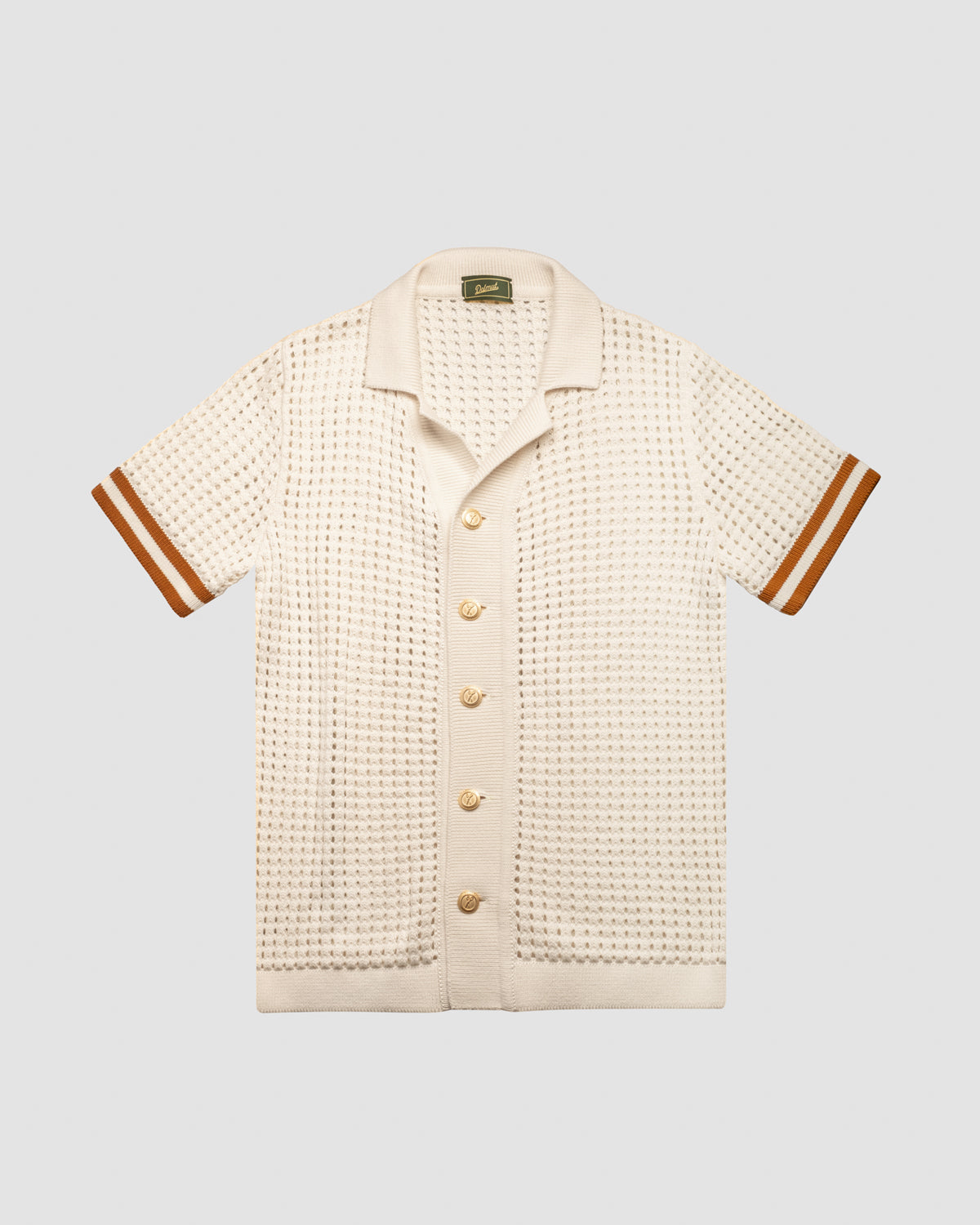 Camicia Board Crochet Panna