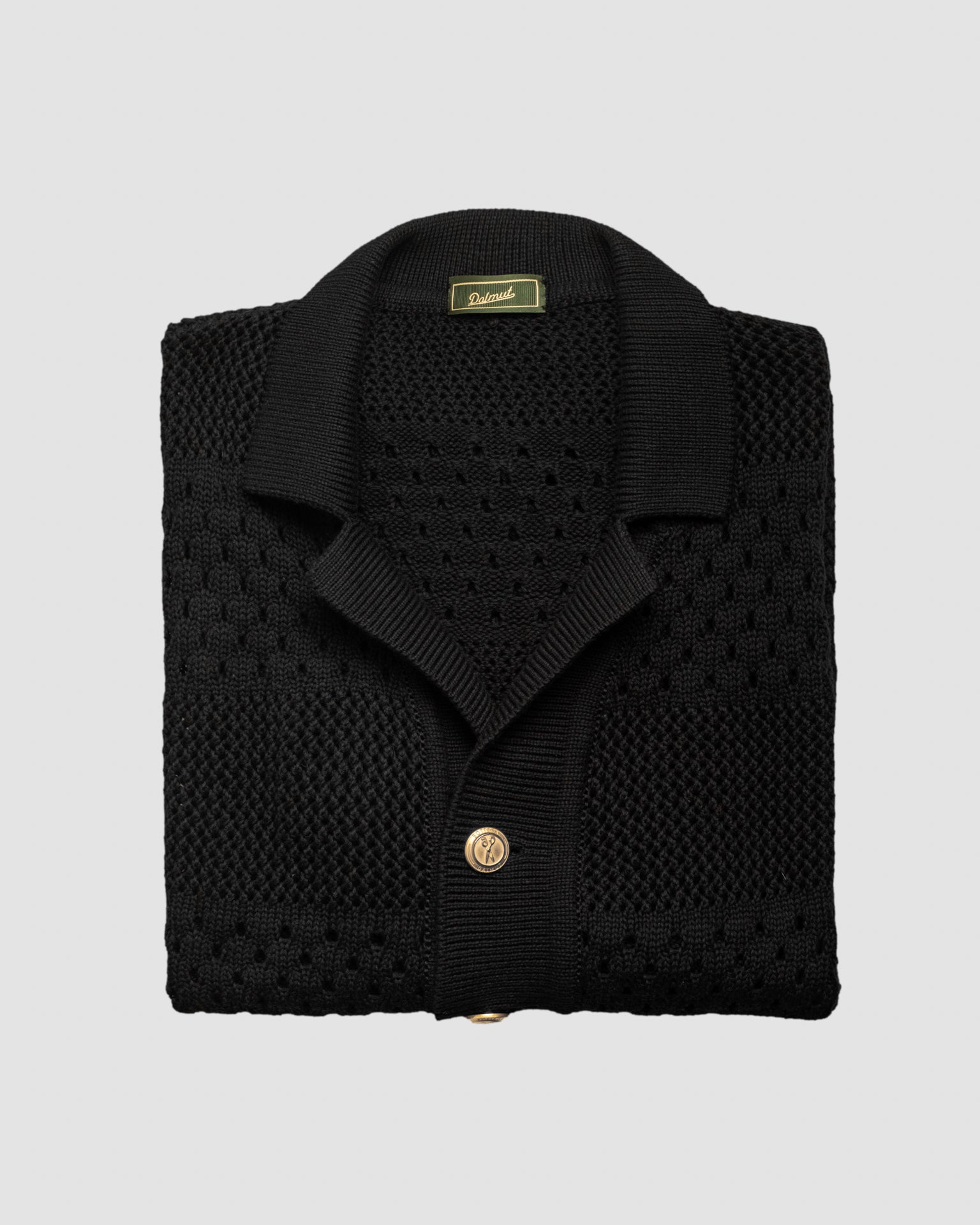 Camicia Board Crochet Nero Dalmut