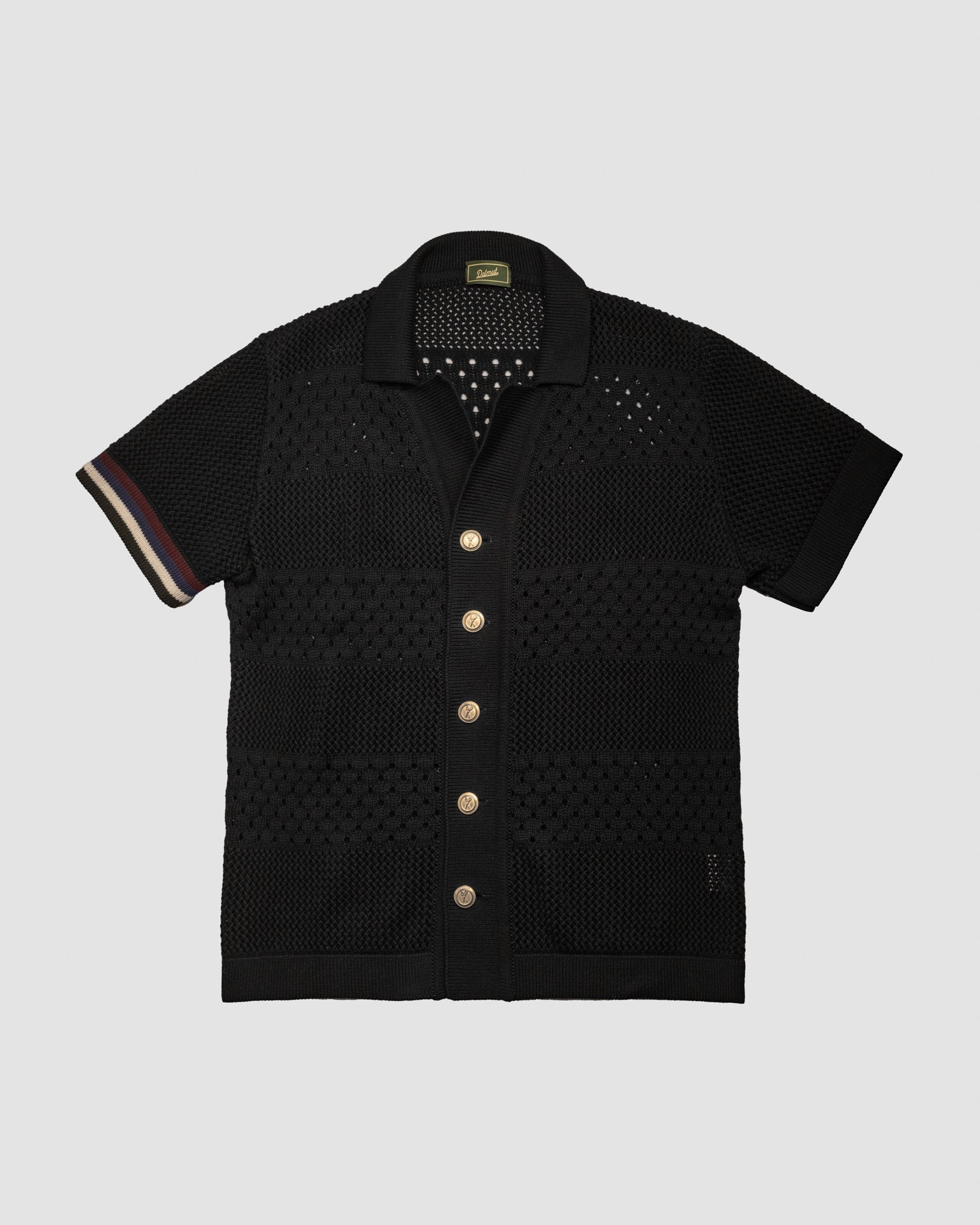 Camicia Board Crochet Nero Dalmut
